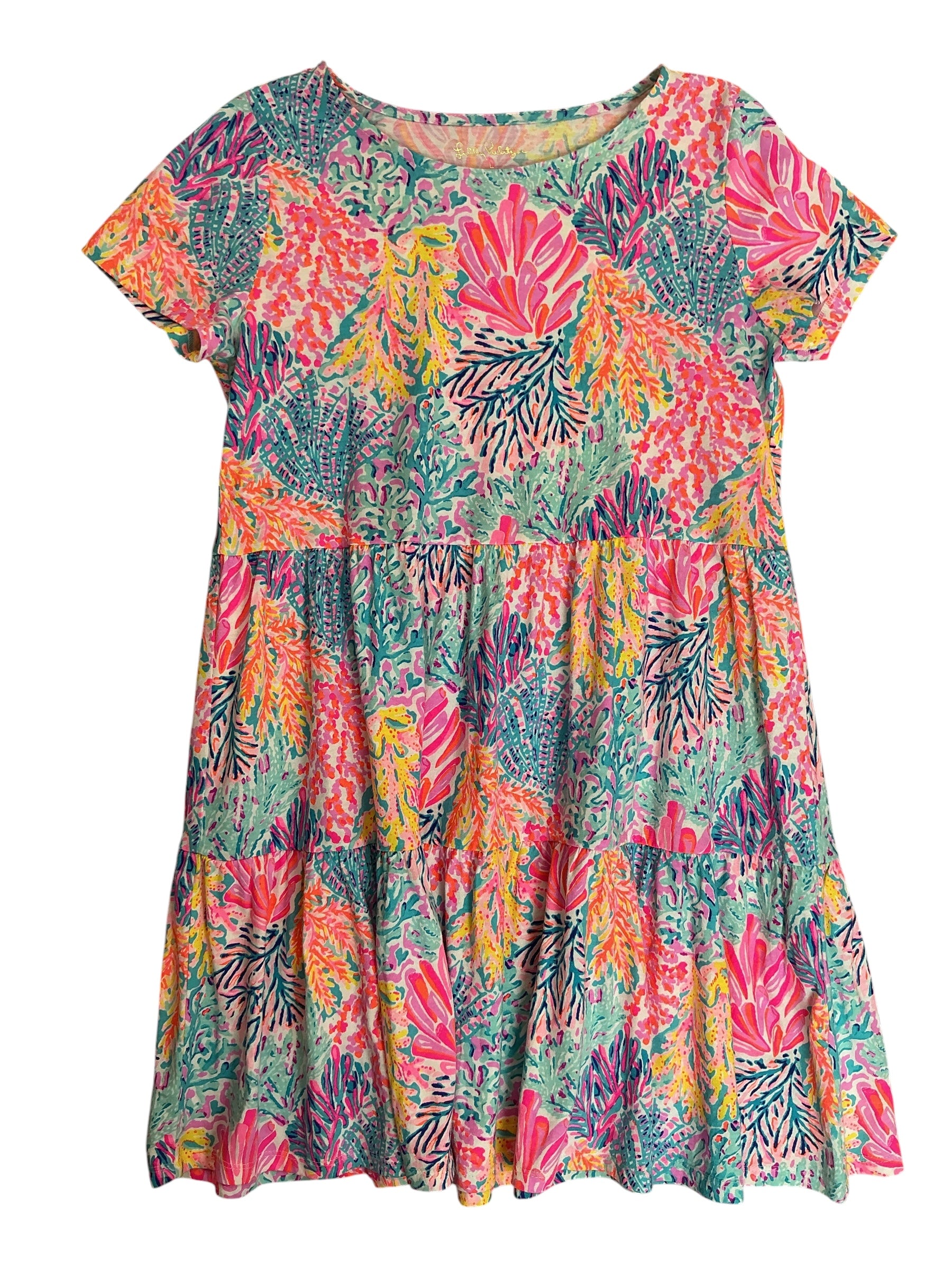 Lilly Pulitzer Kids Girls Geanna Dress Splashdance Multi - Size L 8-10