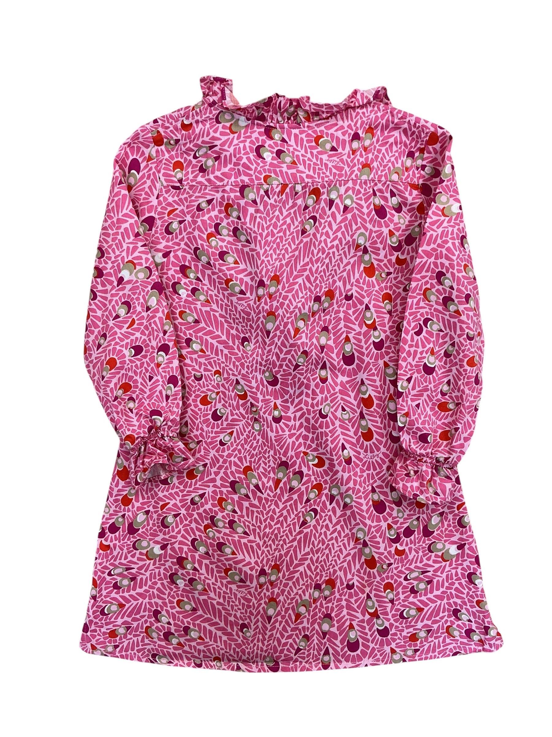 Lilly Pulitzer Girls Kids Evaline Silk Dress My Favorite Spot - Size 4