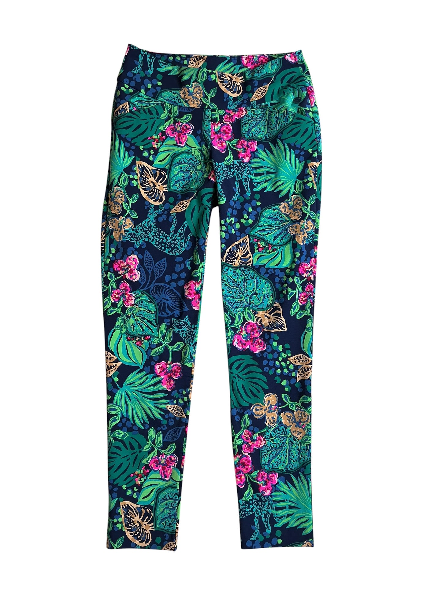 Lilly Pulitzer Corso Pants UPF 50+ Low Tide Navy Life of the Party - Size 2