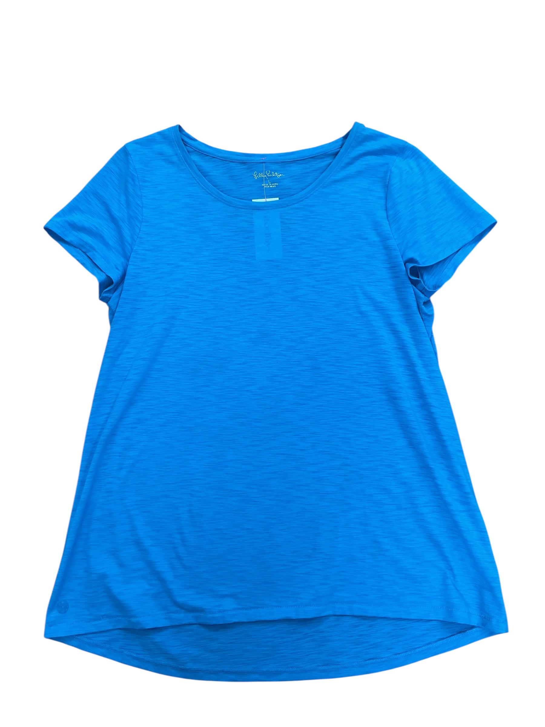 Lilly Pulitzer Etta Scoopneck Top Barton Blue - Size L