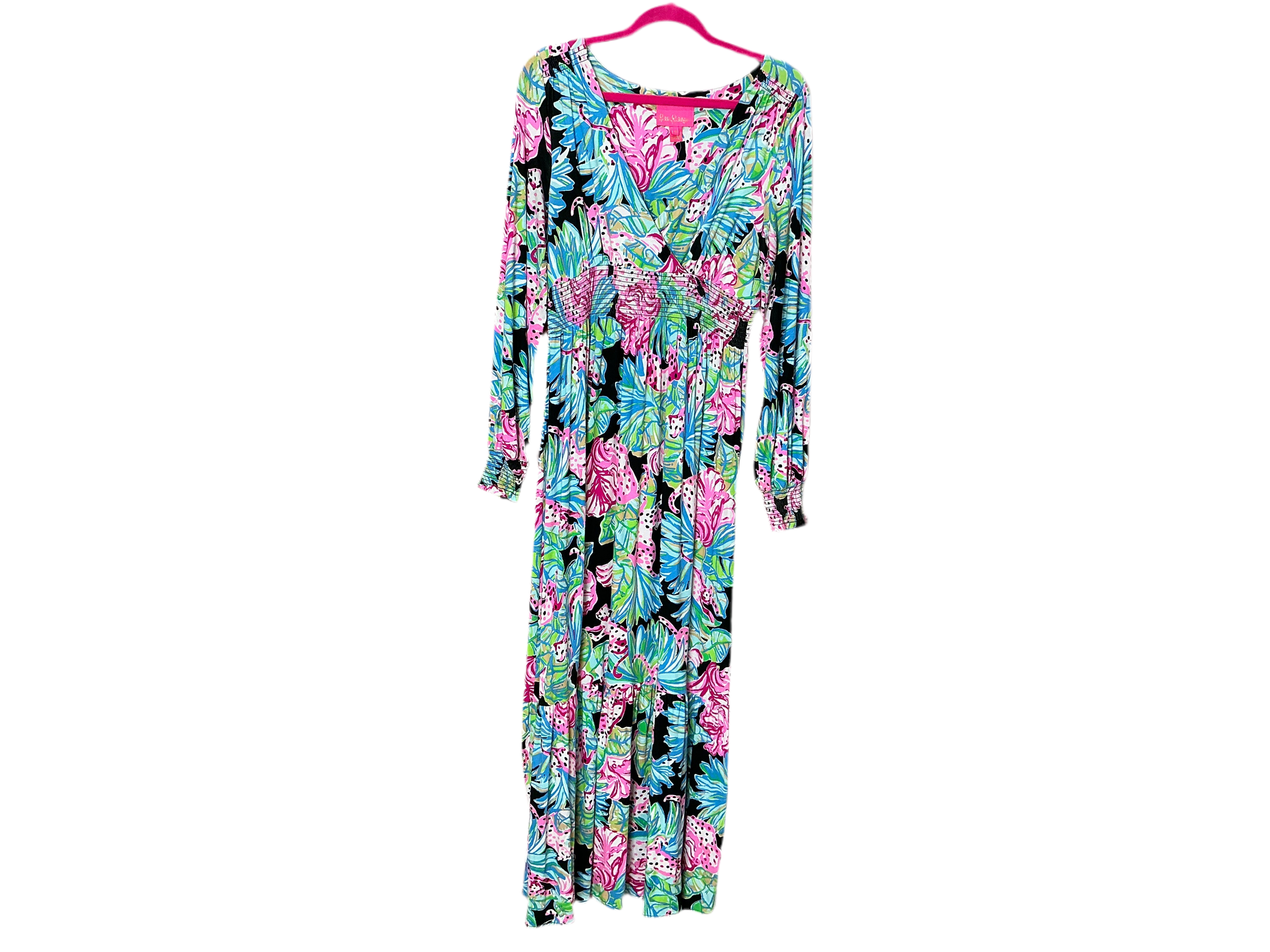Lilly Pulitzer Onyx Jaguar Maxi Size M