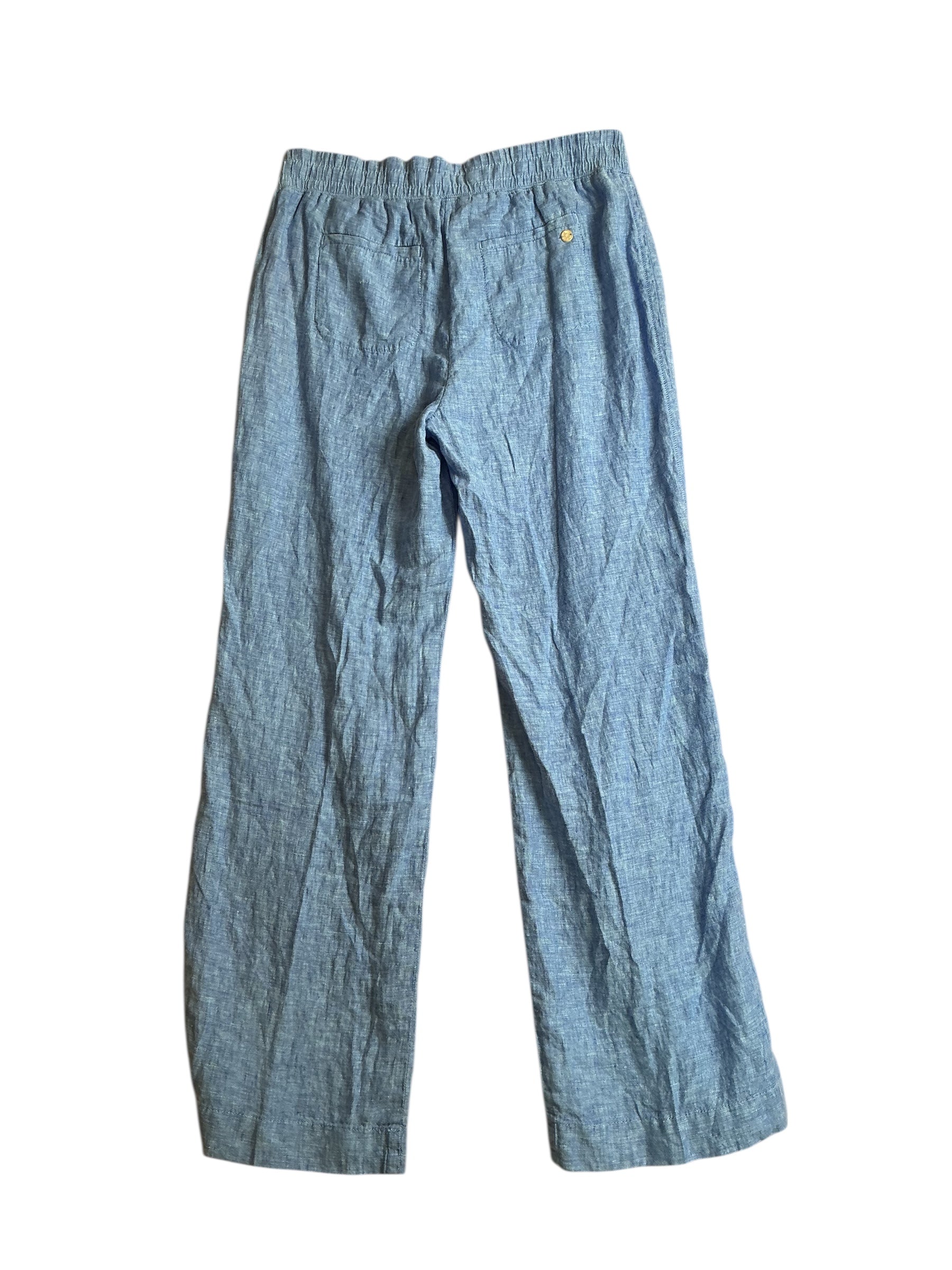 Lilly Pulitzer Bal Harbour Linen Palazzo Pants Celestial Blue - Size M