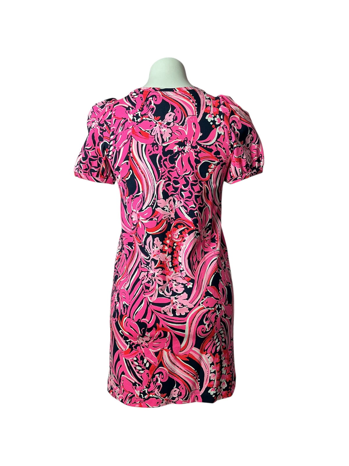 Lilly Pulitzer Kids NWT Mini Rhett Dress Low Tide Navy Flirty Fins And Feathers - Size XL (12-14)