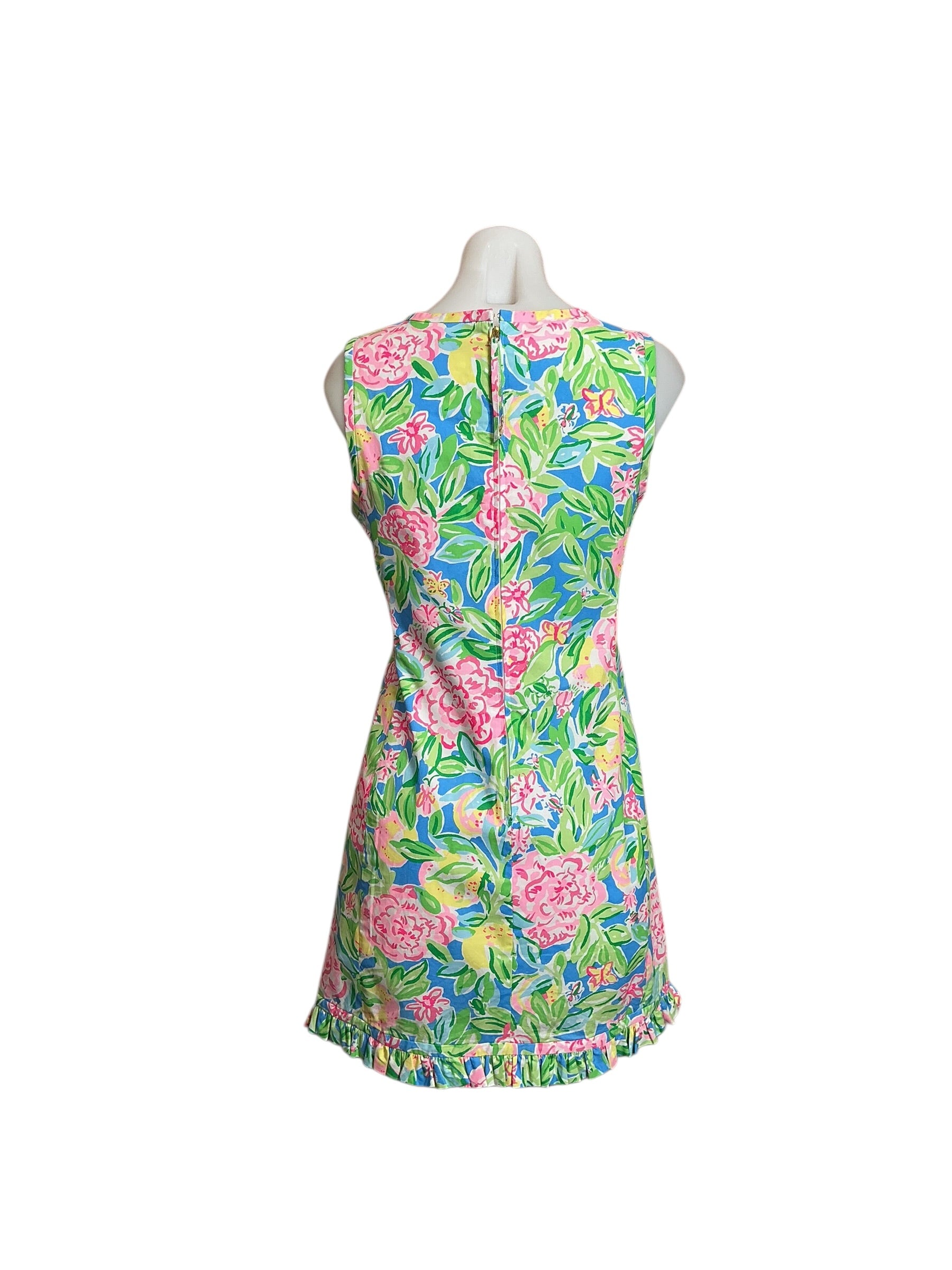 Lilly Pulitzer Poppy Stretch Shift Dress - Grove Garden Multi - Size 2