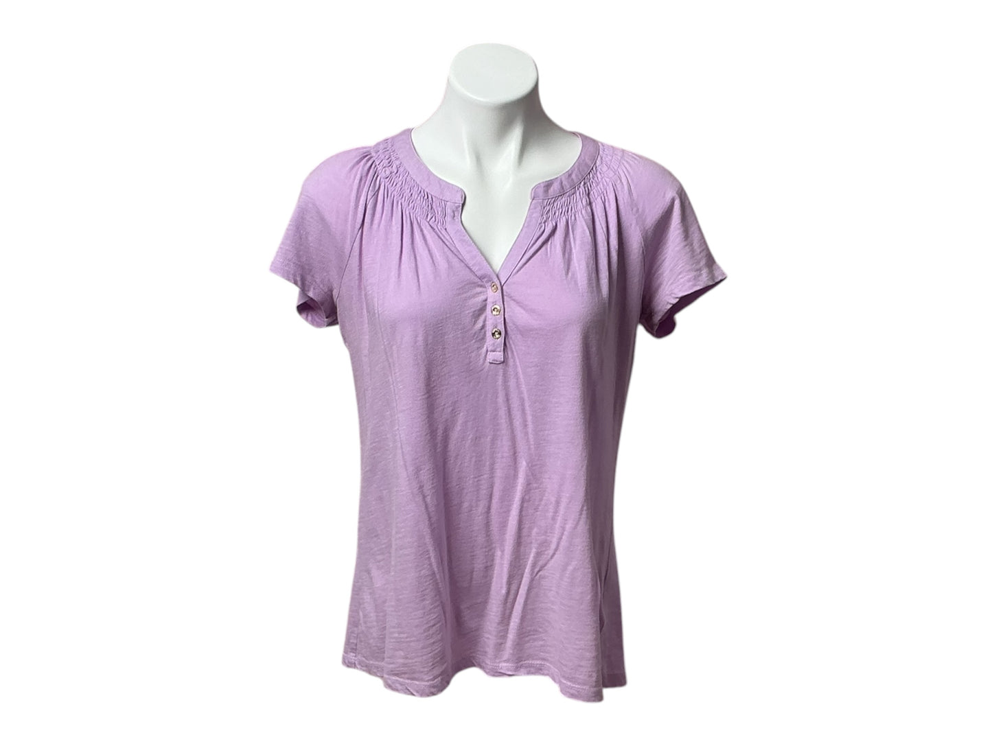 Lilly Pulitzer Short Sleeve Essie Knit Top Purple Iris - Size S
