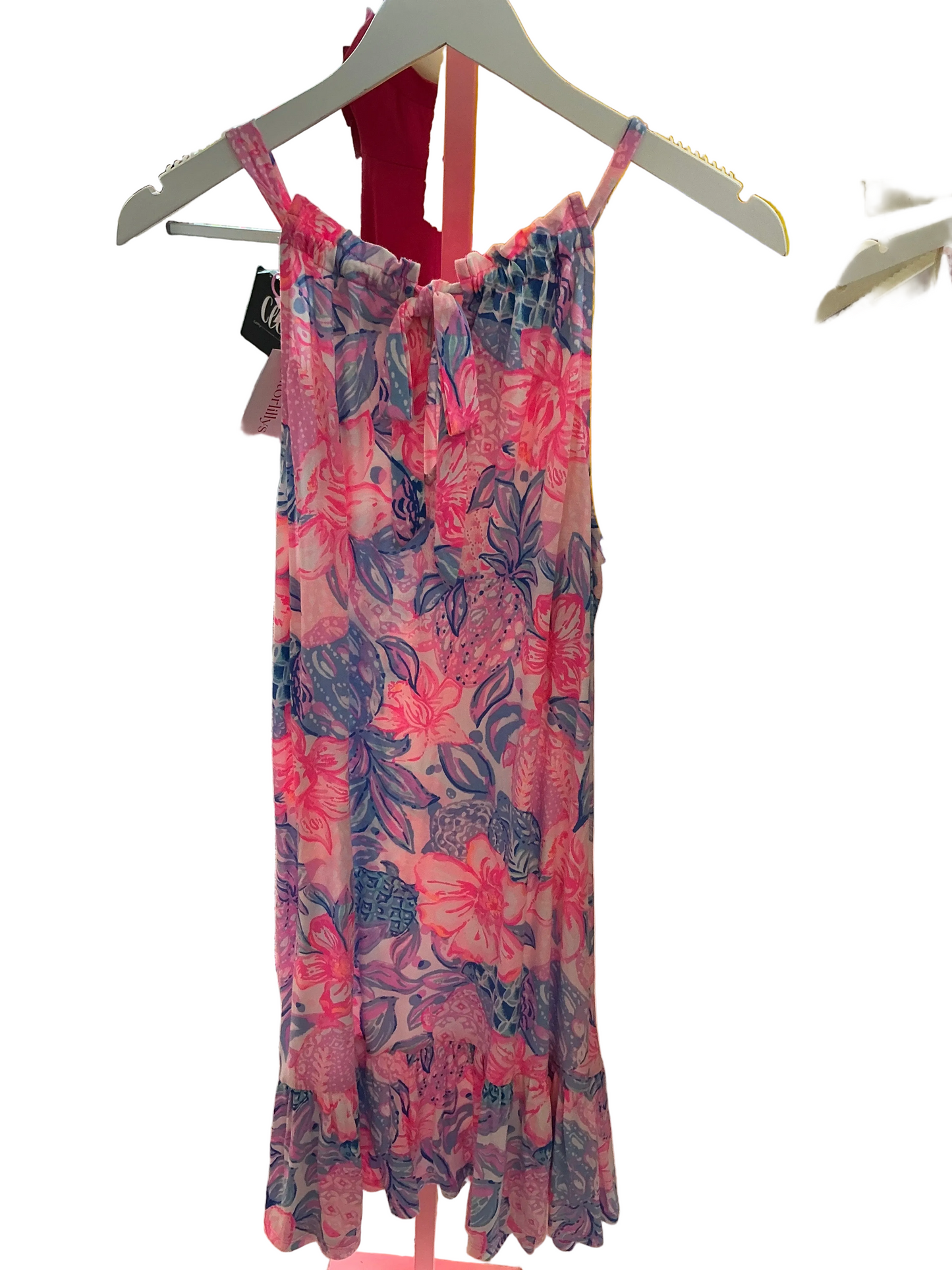 Lilly Pulitzer Saira Halter Dress Snappy Turtle - Size M