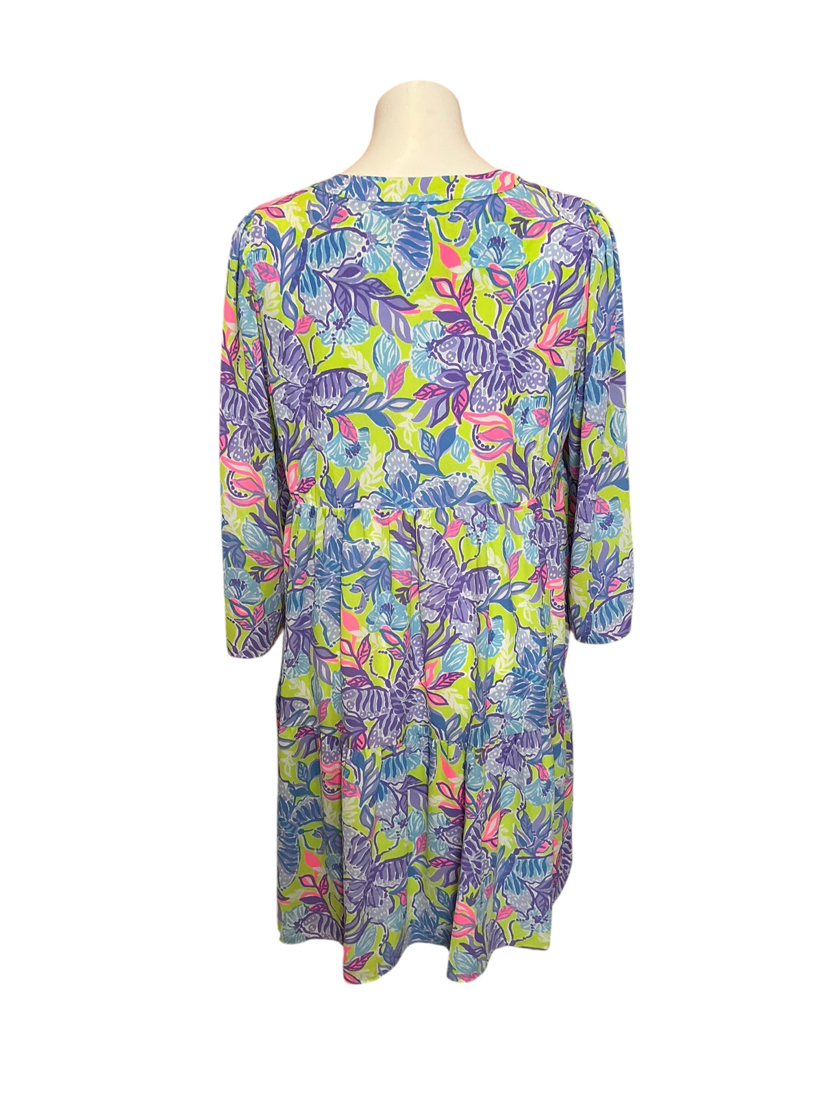 Lilly Pulitzer Martine Dress Dew Drop Stay Fly - Size L