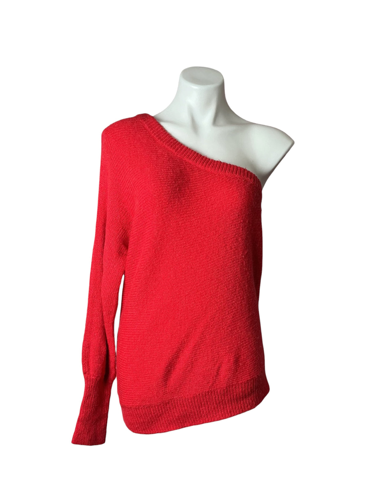 Lilly Pulitzer Maura One-Shoulder Sweater Amaryllis Red - Size L