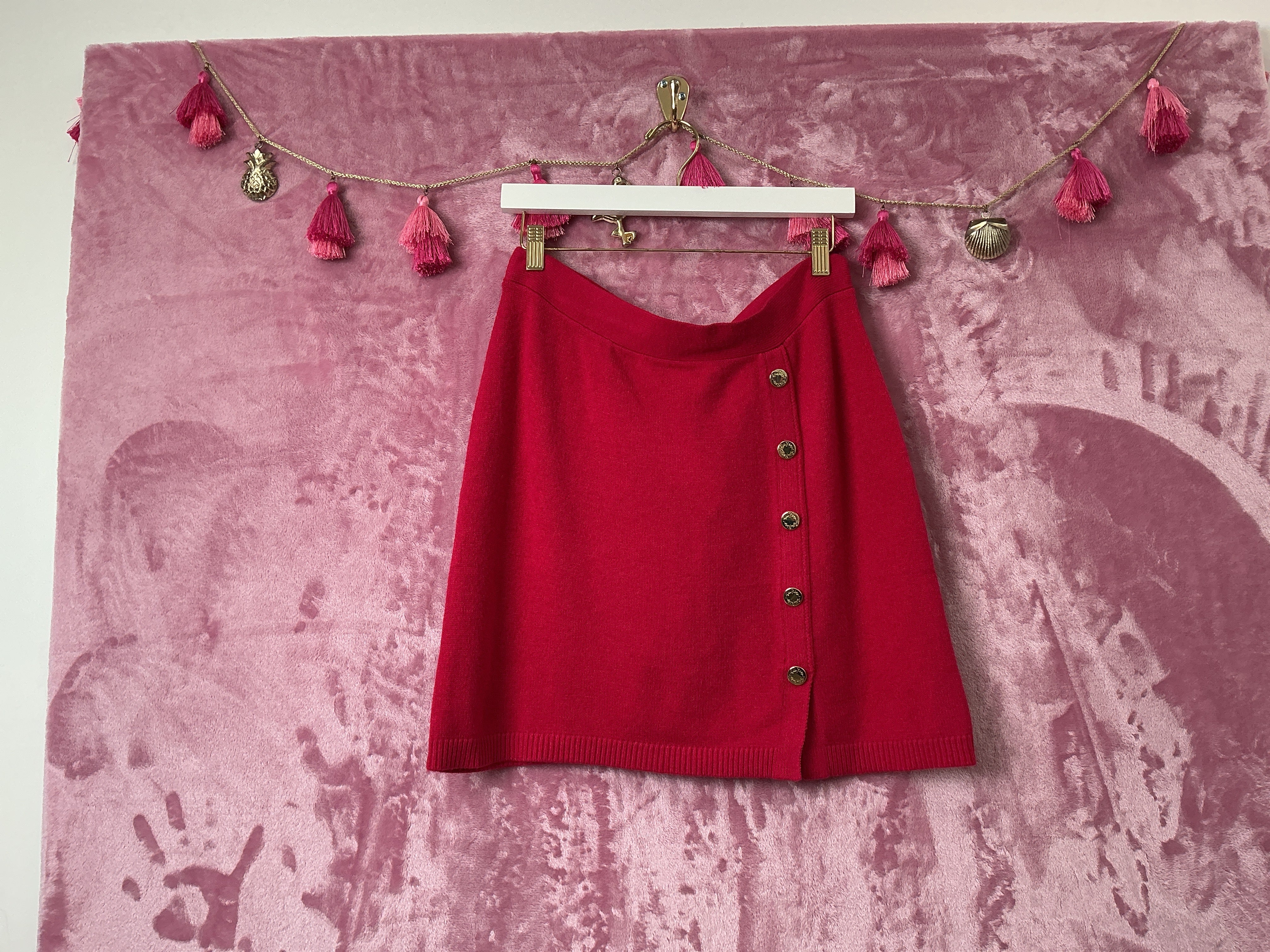 Lilly Pulitzer NWT Lizona Sweater Skirt Poinsettia Red - Size M