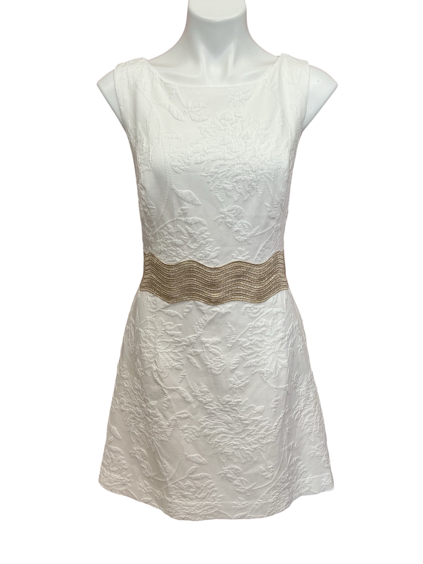 Lilly Pulitzer Siarra Stretch Dress Resort White Caliente Pucker Jacquard - Size 12