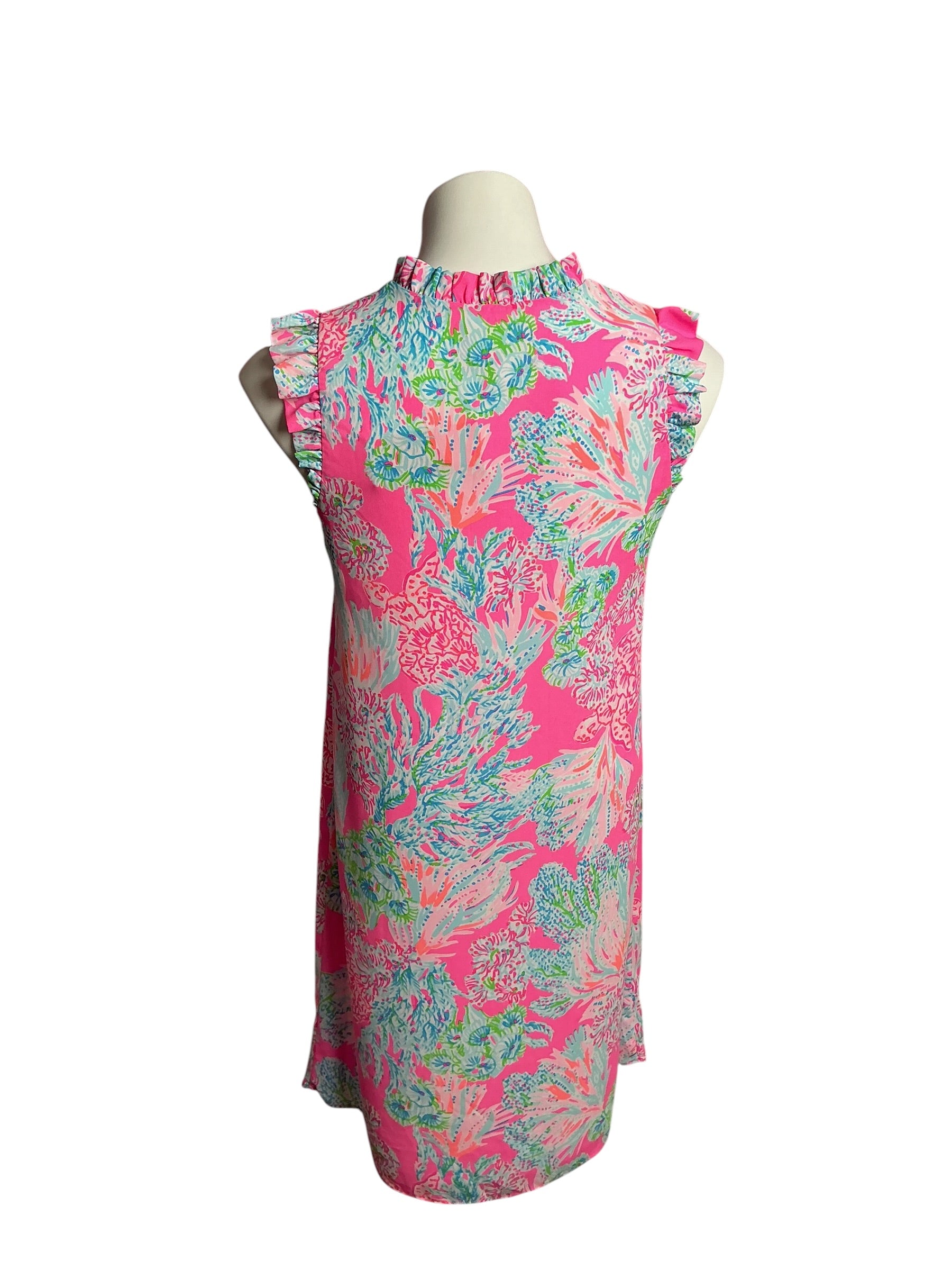 Lilly Pulitzer- Cally Soft Shift Dress Prosecco Pink Seaing Things Size 0