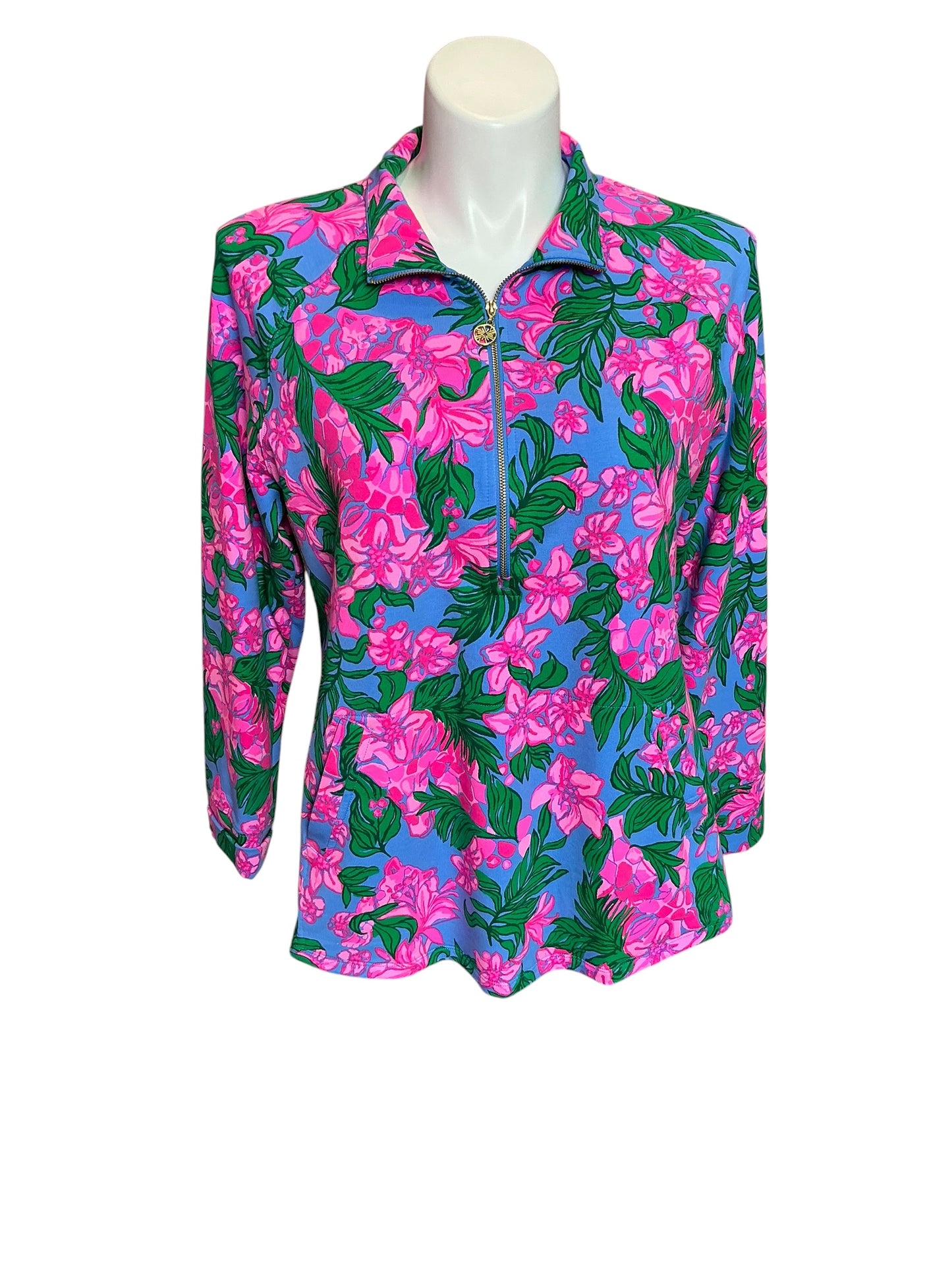 Lilly Pulitzer UPF 50+  Skipper Popover Safari Sunset - Size XL