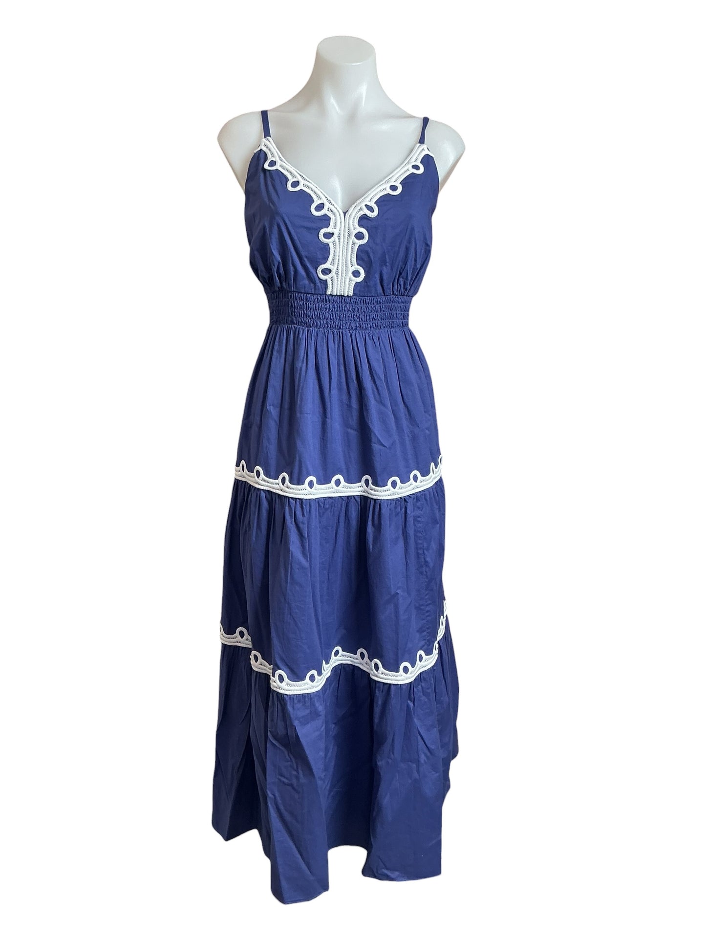 Lilly Pulitzer NWT Zanna Cotton Midi Dress Sapphire Pool - Size 14