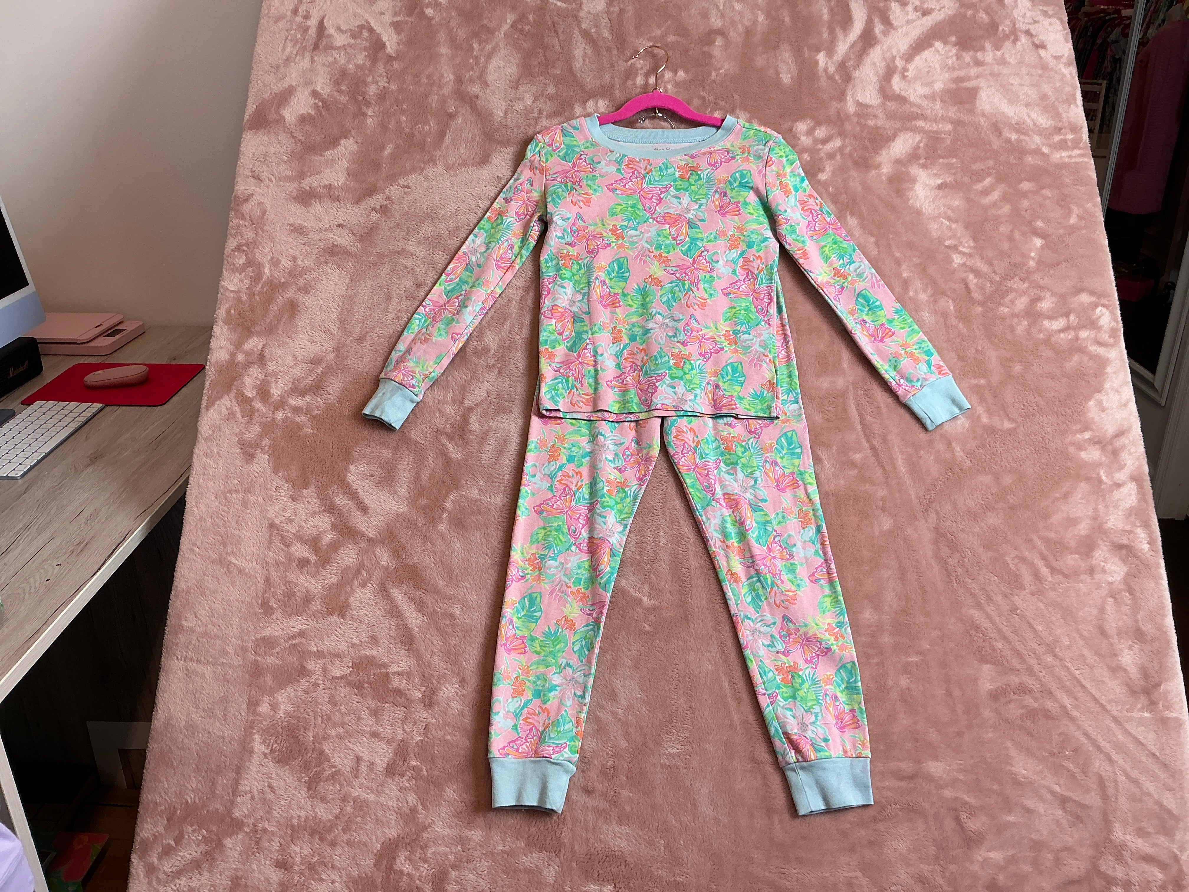 Lilly Pulitzer Pajamas 2 PC Kids Set - Size 8