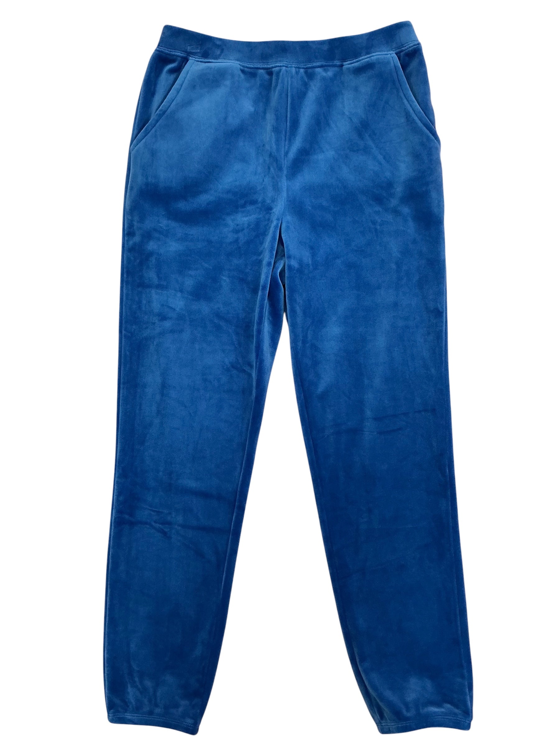 Lilly Pulitzer Kids Girls Mini Mallie Velour Pants Royal Blue - Size L 8-10