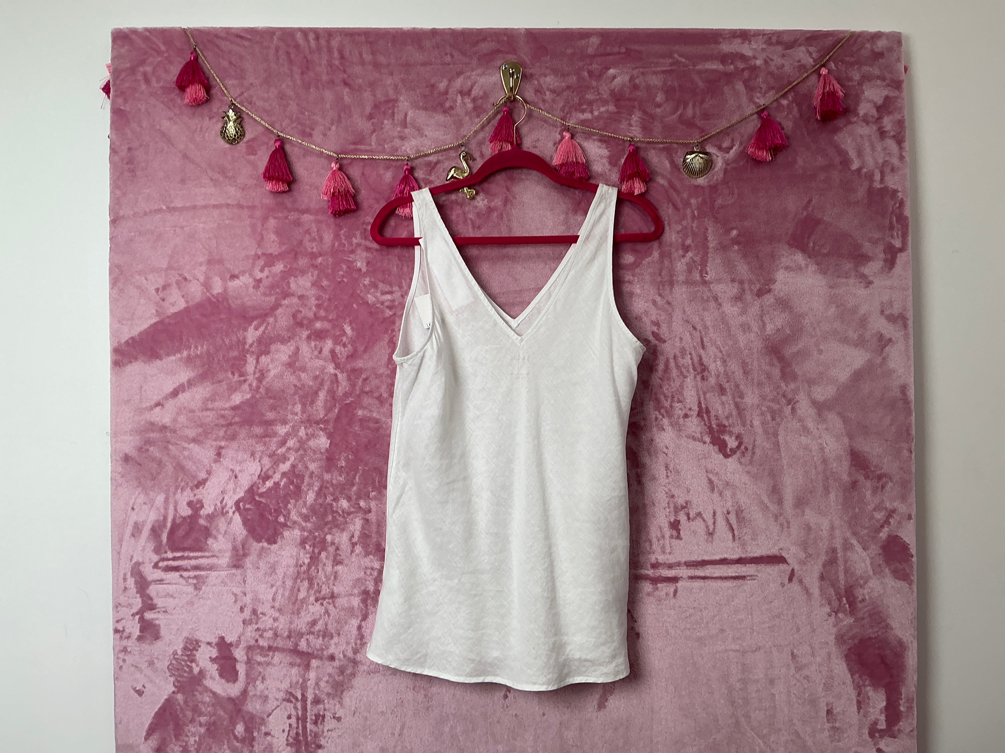 Lilly Pulitzer NWT Florin Sleeveless Linen Top Resort White - Size M