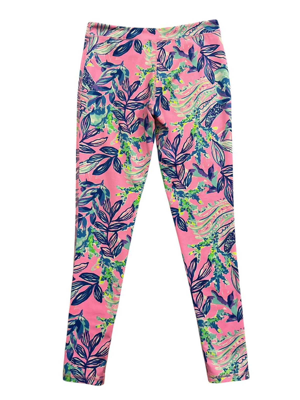 Lilly Pulitzer Kids Girls Weekender High Rise Midi Leggings Early Bloomer - Size XL 12-14