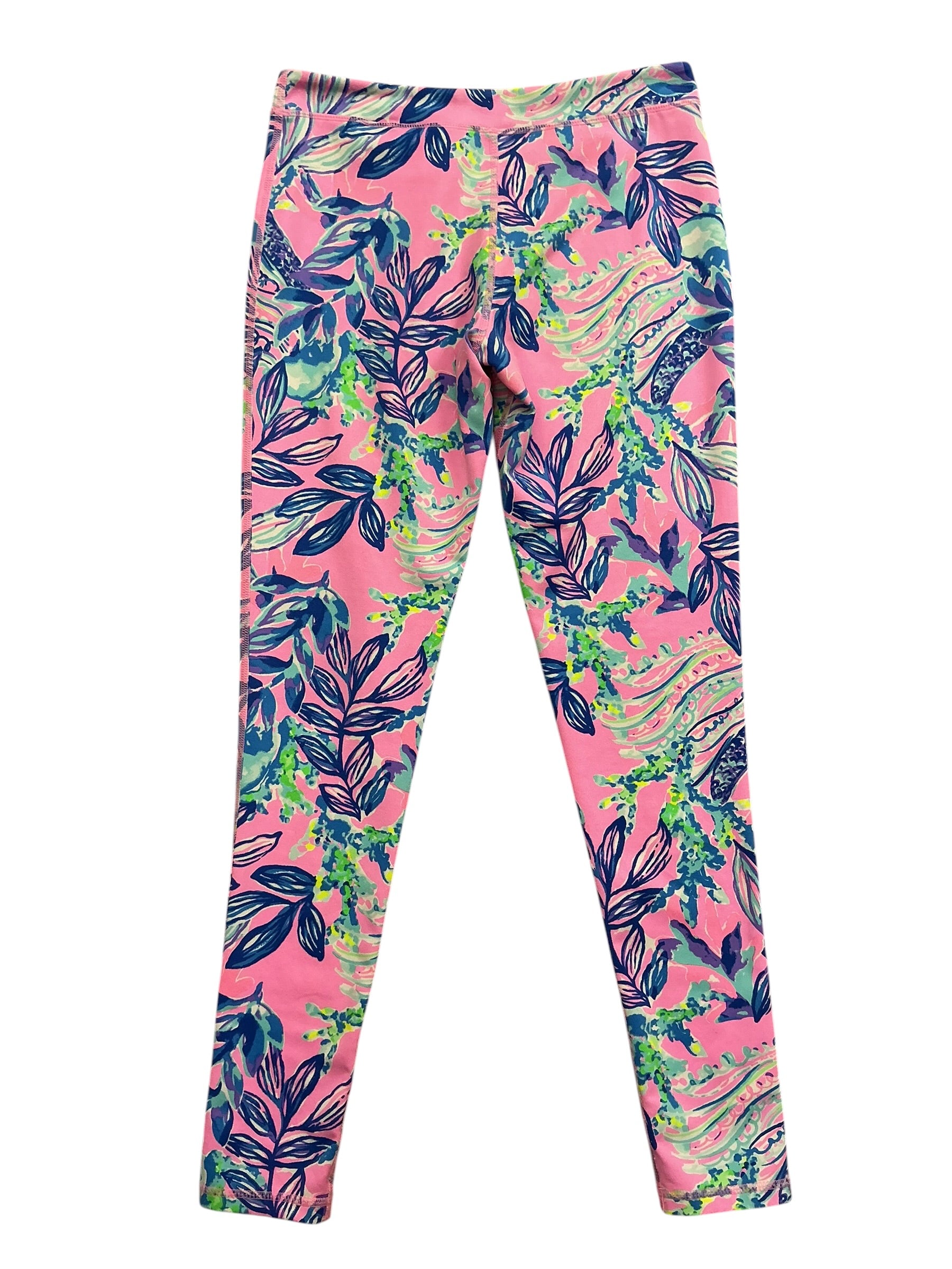Lilly Pulitzer Kids Girls Weekender High Rise Midi Leggings Early Bloomer - Size XL 12-14