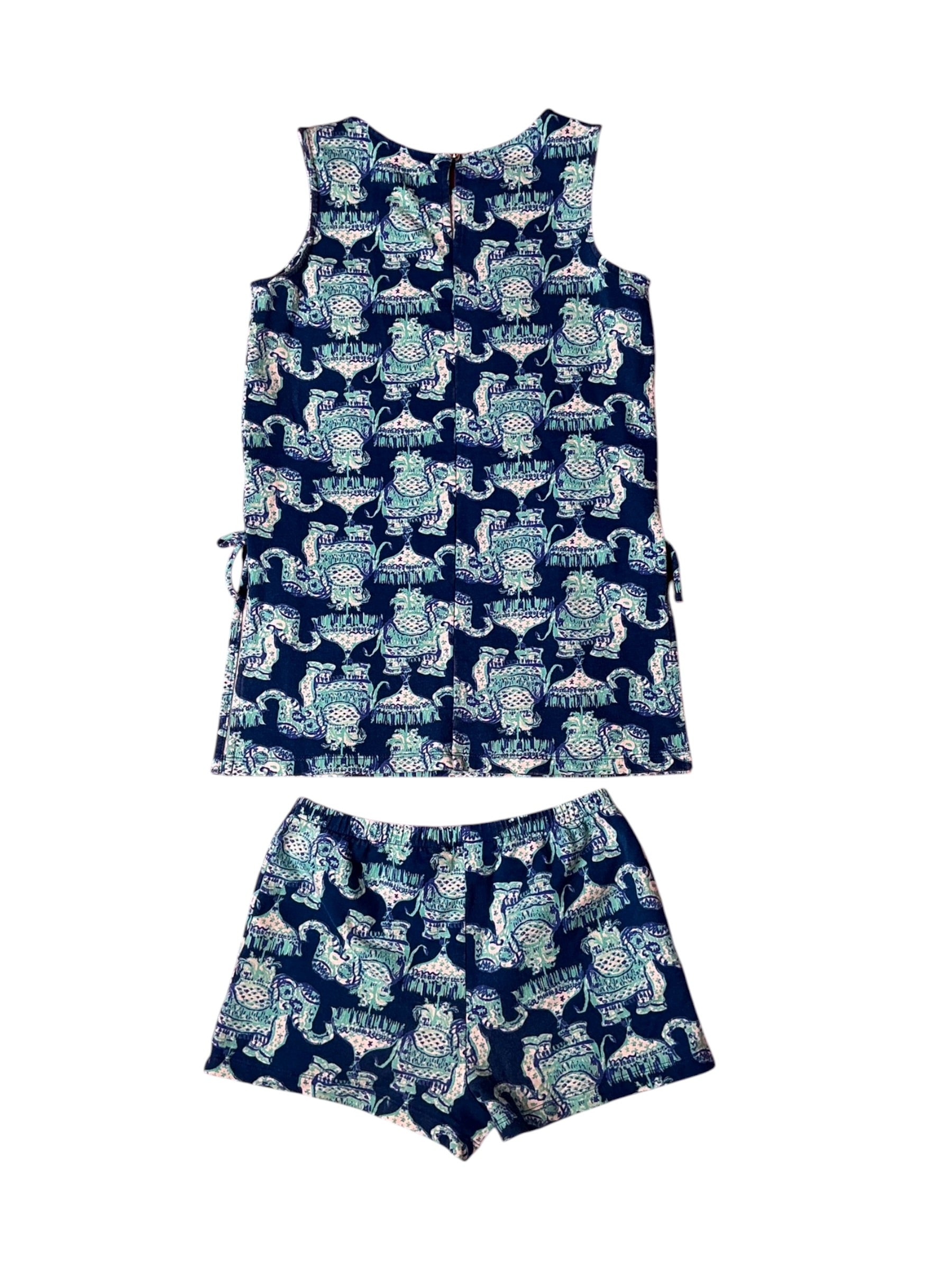 Lilly Pulitzer Mini Donna Top Set Joy Ride - Size L (8-10)