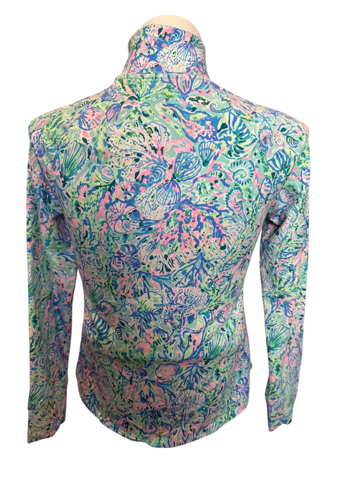 Lilly Pulitzer NWT UPF 50+ Skipper Popover Surf Blue Soleil It On Me - Size S
