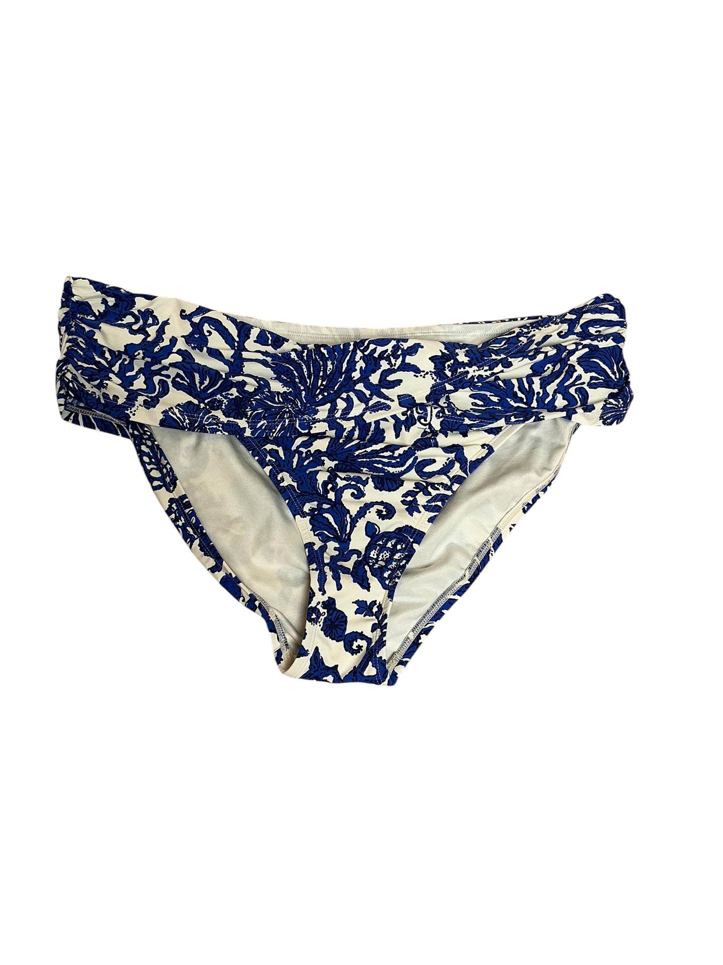 Lilly Pulitzer Lagoon Sarong Hipster Bottom Resort White Ride With Me - Size 16