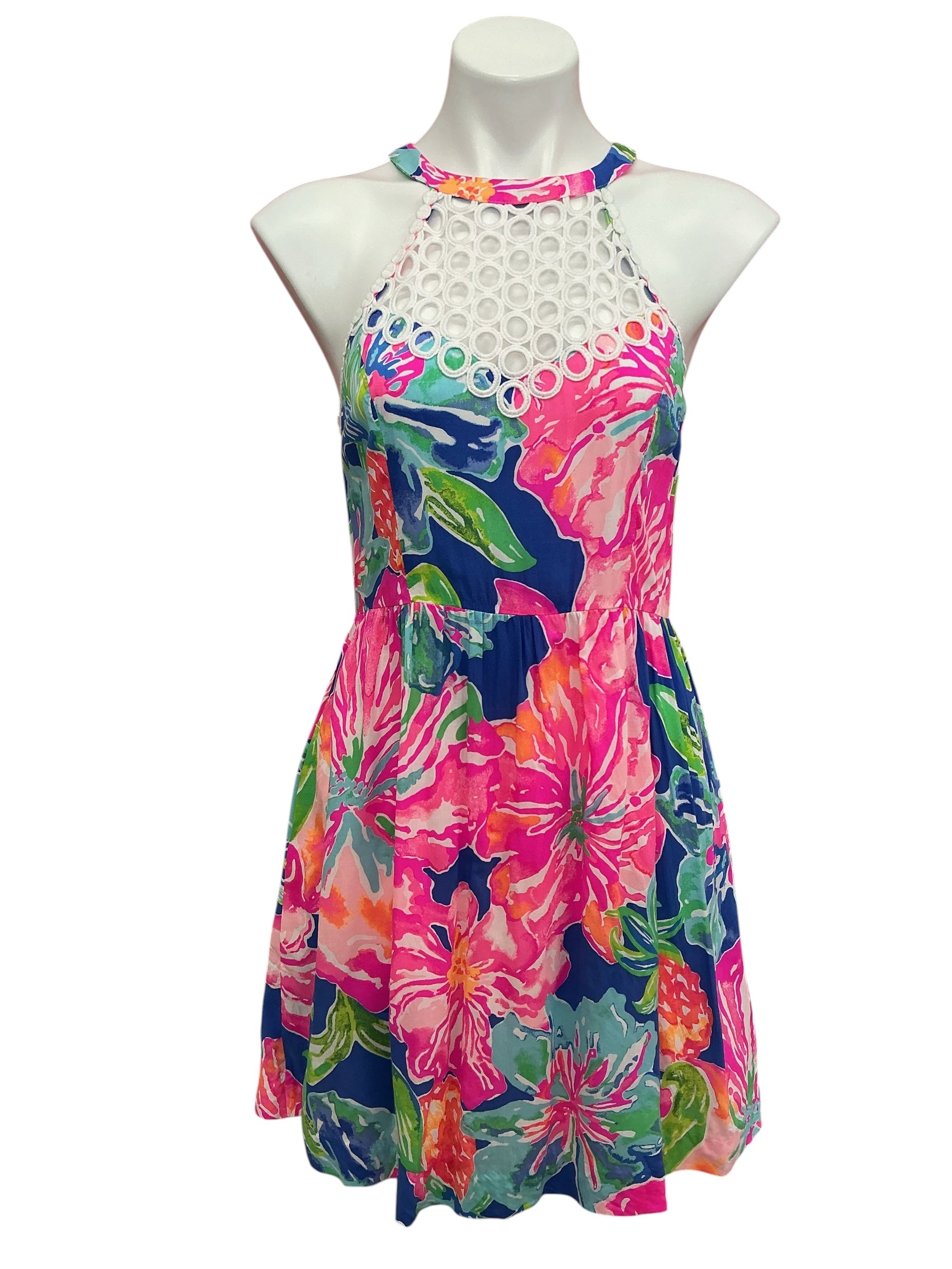 Lilly Pulitzer Kinley Dress Beckon Blue Jungle Utopia - Size 6