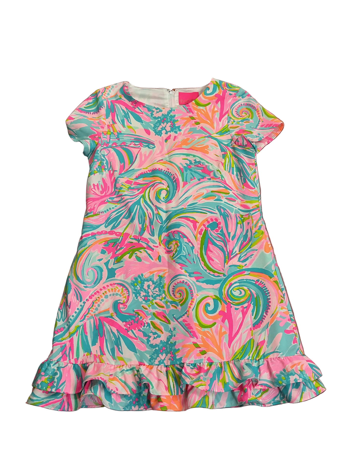 Lilly Pulitzer NWT Masey Romper Multi Carnivale Coral - Size 8