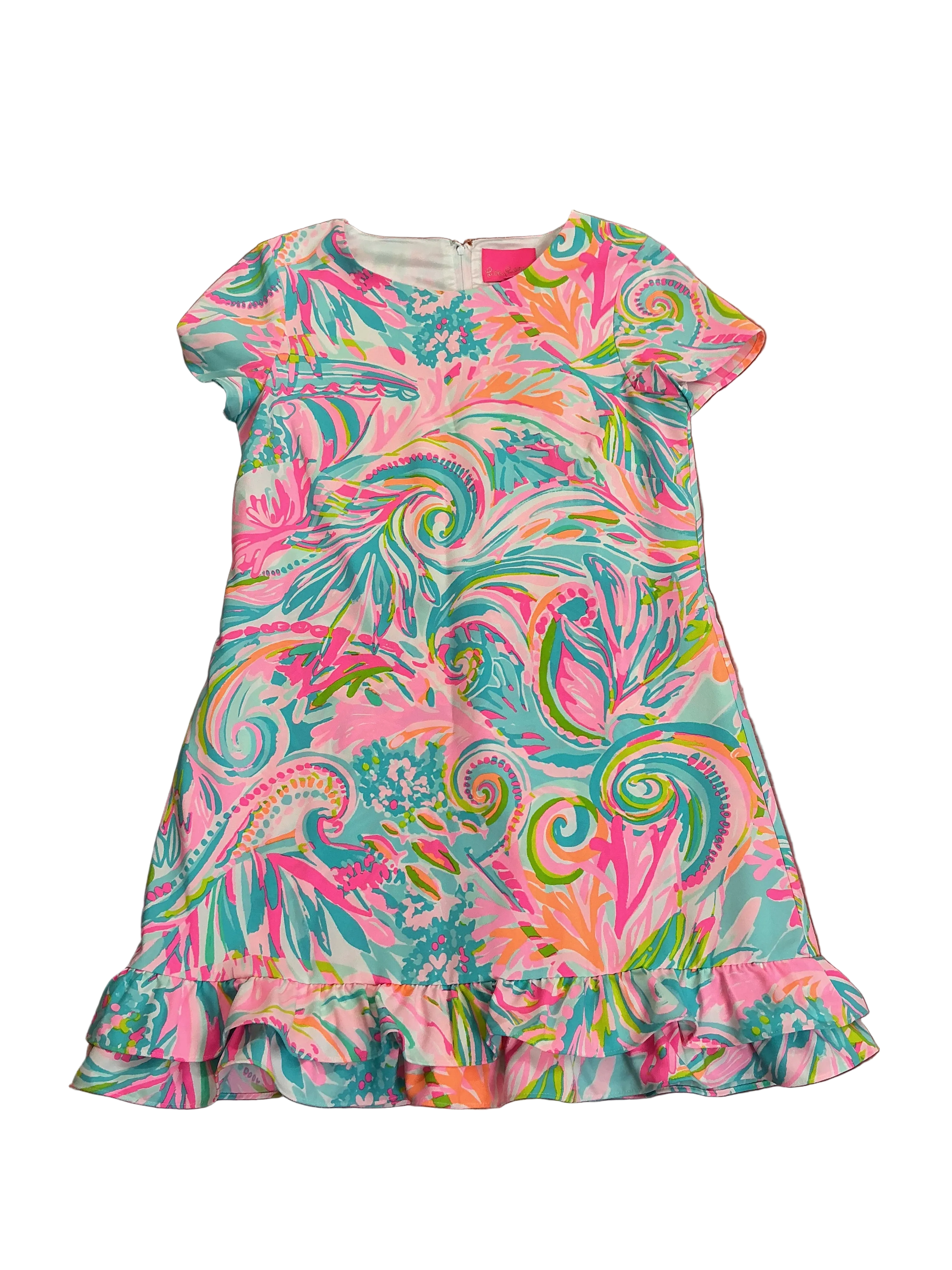 Lilly Pulitzer NWT Masey Romper Multi Carnivale Coral - Size 8