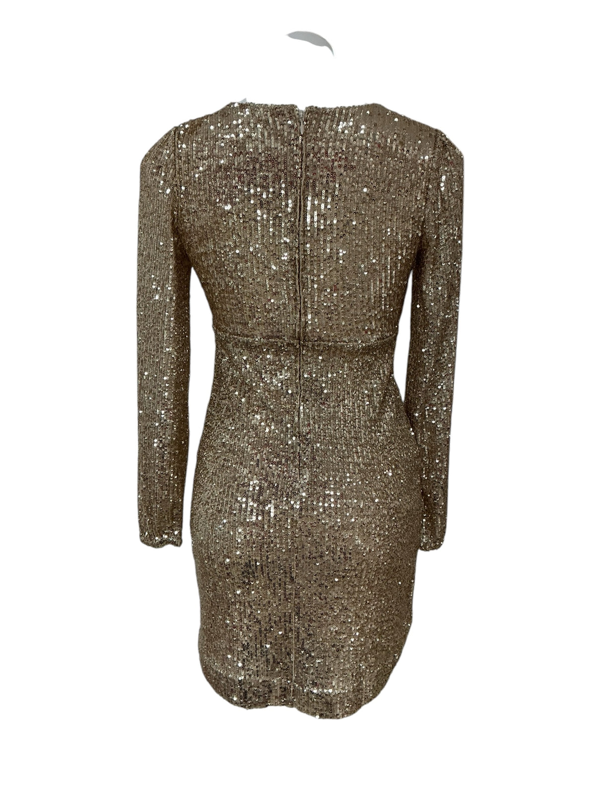Lilly Pulitzer NWT Reagan Long Sleeve Sequin Gold Metallic Treasure Box - Size 0