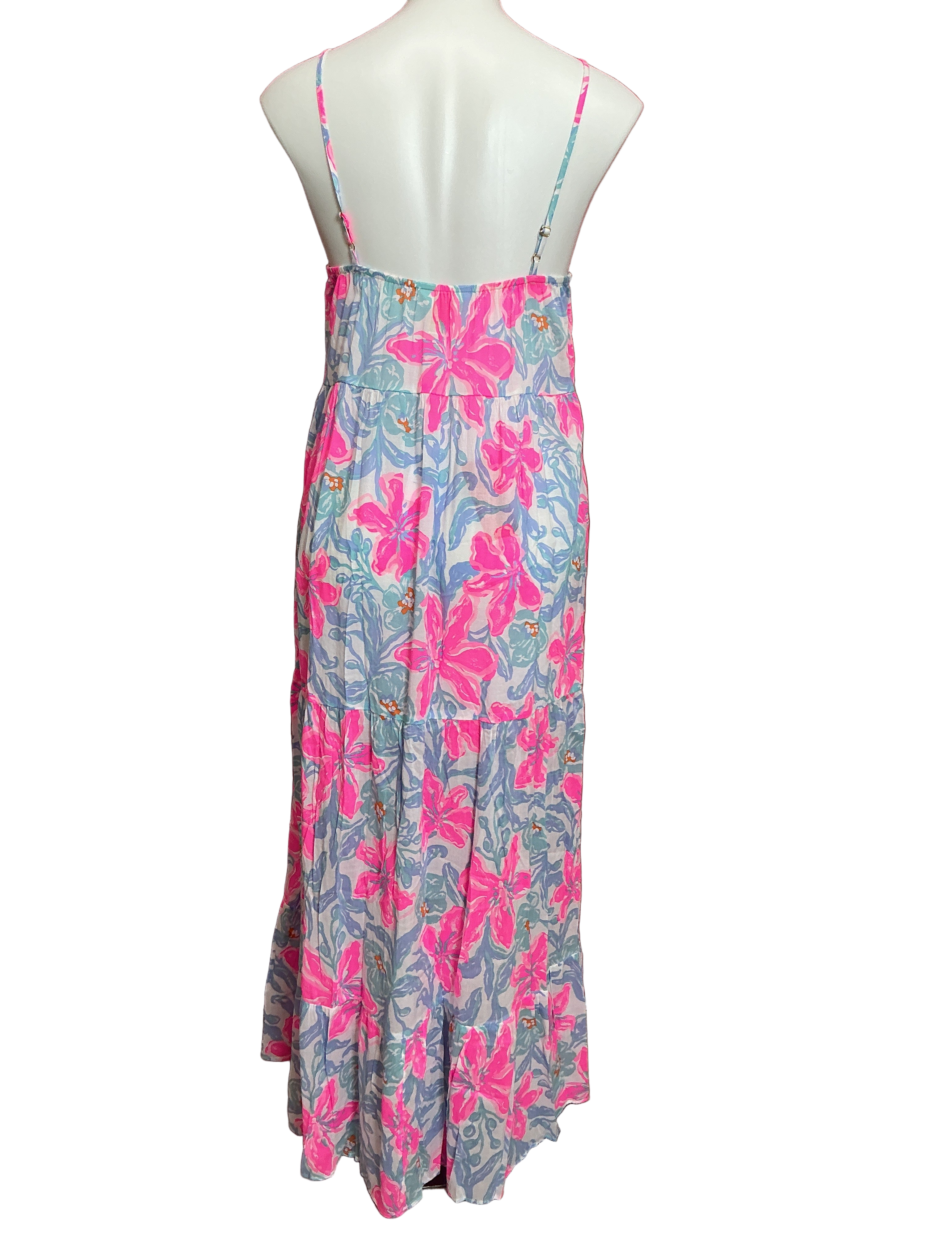 Lilly Pulitzer NWT Mazarin Maxi Coverup Multi Beachside Haven - Size XS