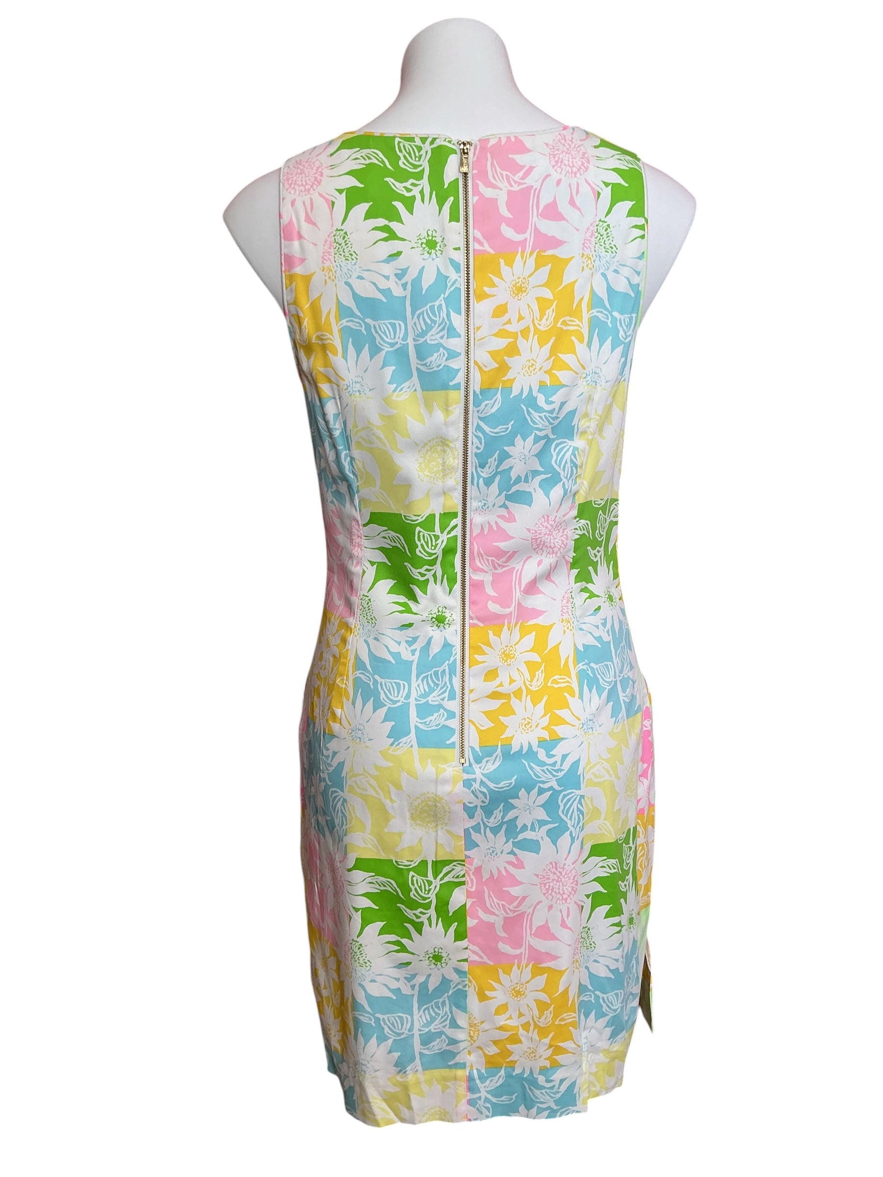 Lilly Pulitzer The Lilly Shift Dress Multi Via Sunny Sunflowers - Size 4