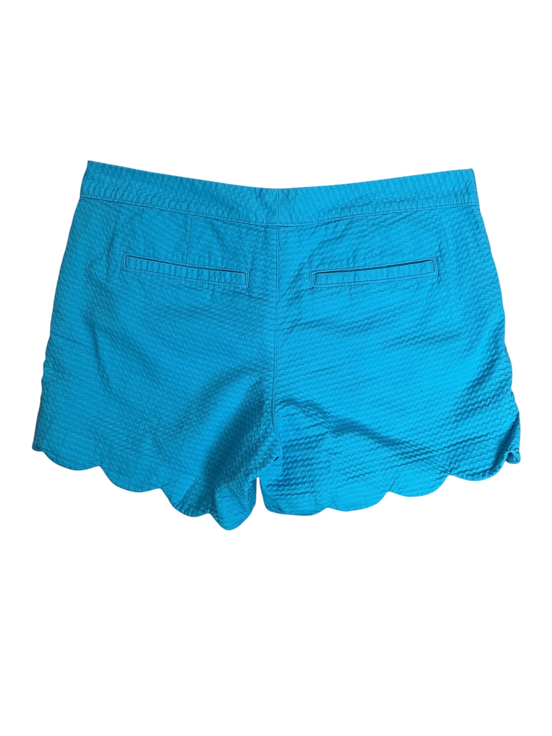Lilly Pulitzer Buttercup Scalloped Shorts Bali Blue - Size 6