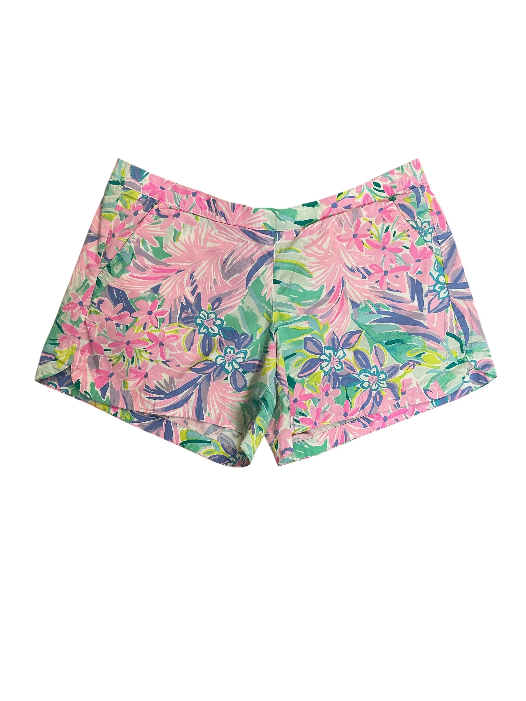 Lilly Pulitzer Callahan Knit Shorts Journey To The Jungle - Size L