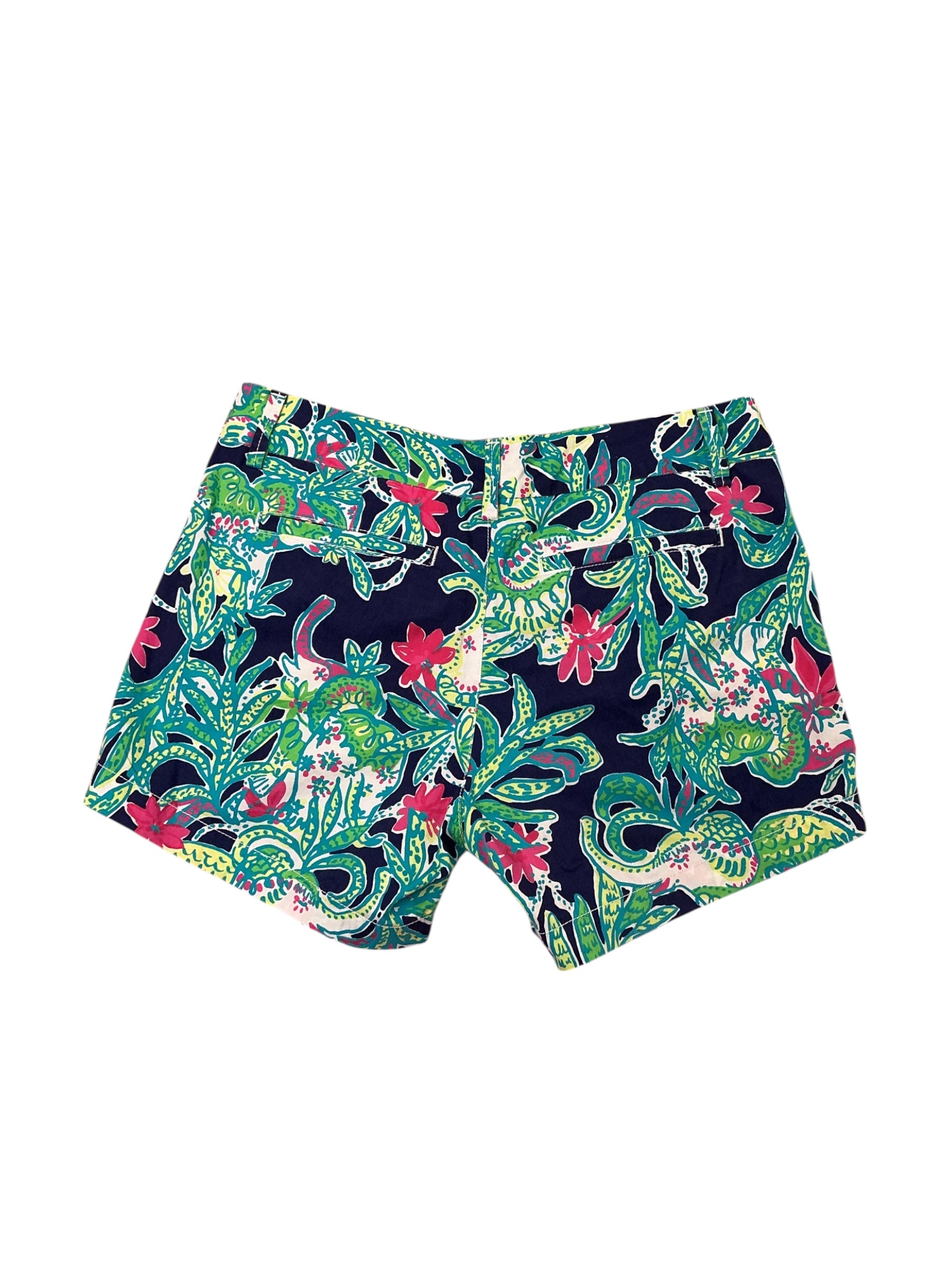 Lilly Pulitzer - Callahan Shorts - True Navy Trunk Show Elephant - Size 4