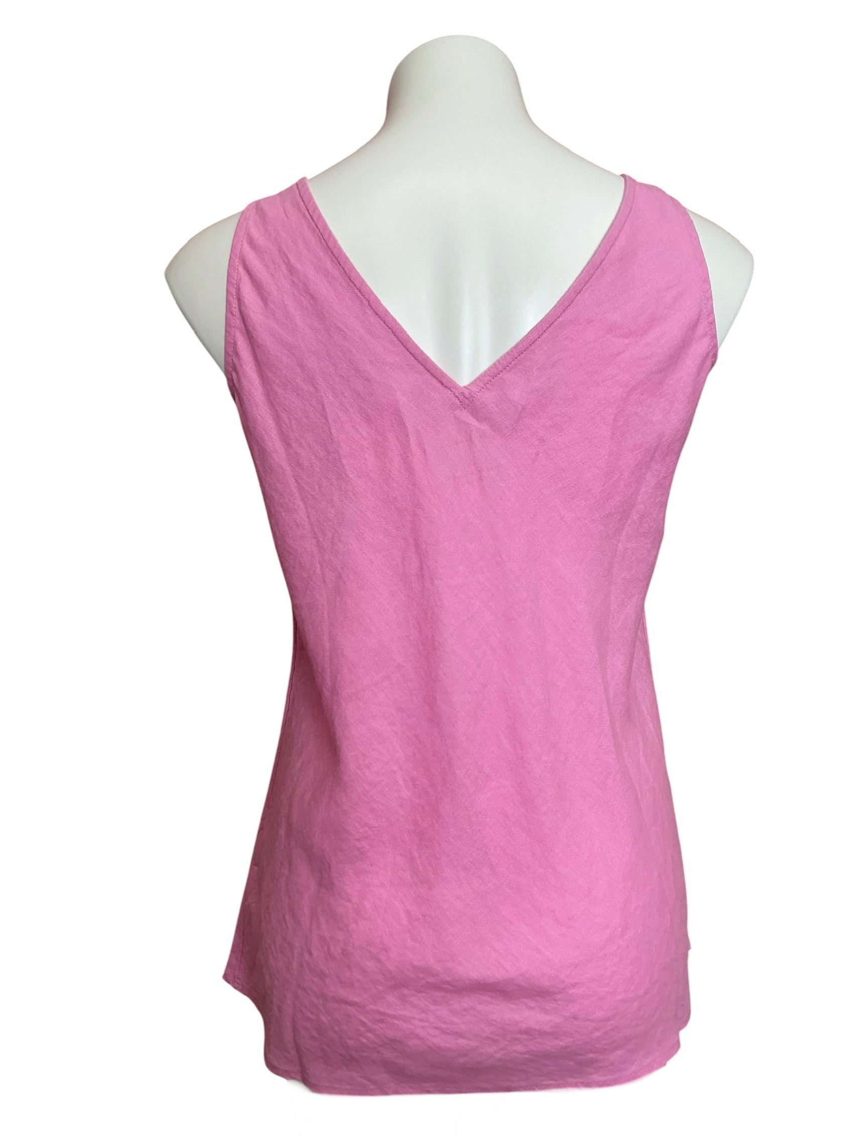 Lilly Pulitzer Florin Sleeveless Linen Tank Top  Lilac Rose - Size S