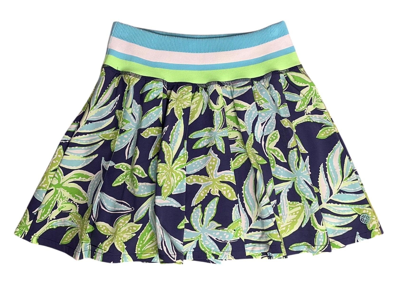 Lilly Pulitzer NWT Cosmina High Rise Skort Sapphire Pool Tropical Tango - Size XS