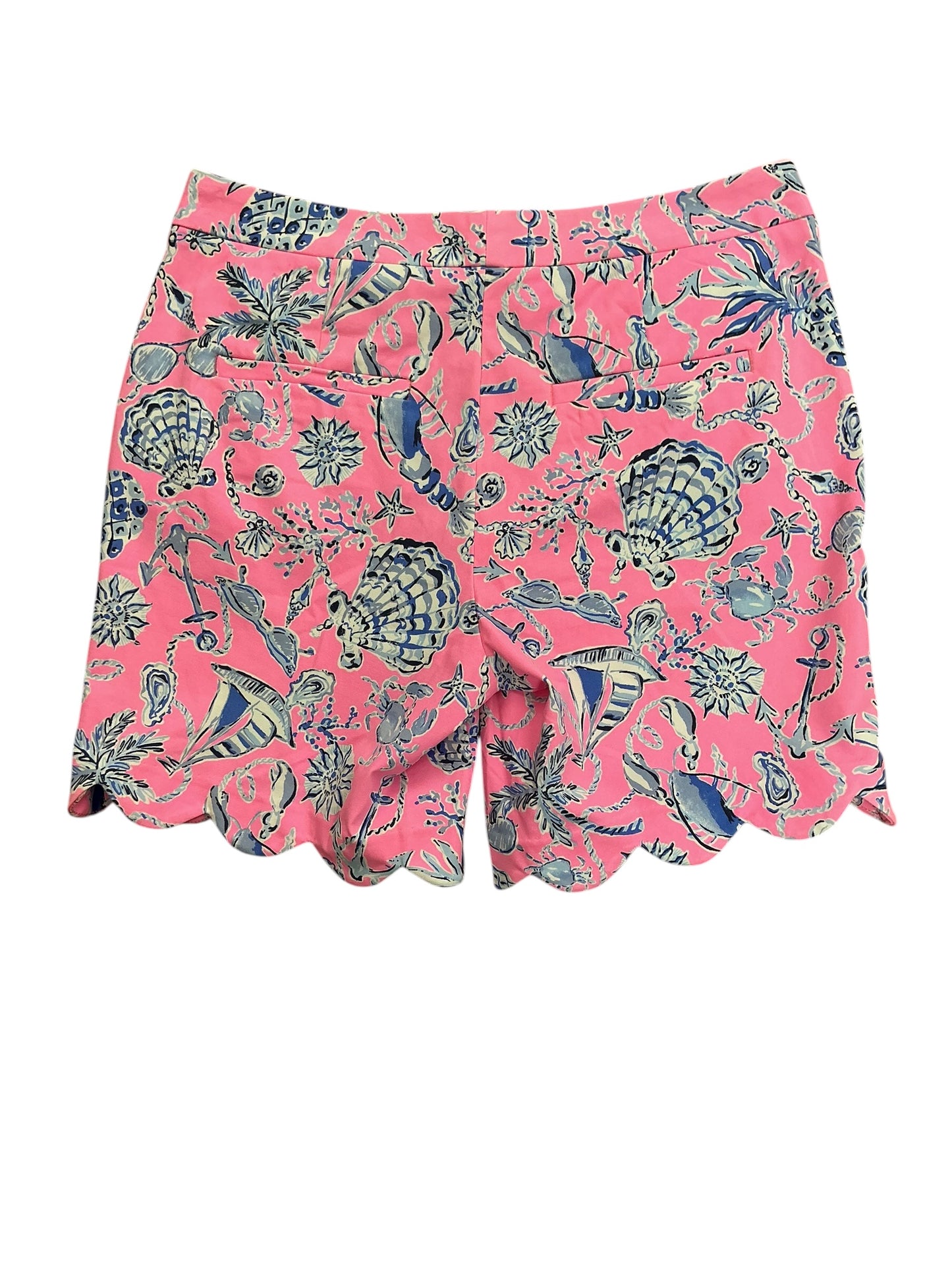 Lilly Pulitzer NWT Reggie Knit Shorts Rousseau Pink Barefoot Beachcombers - Size 8