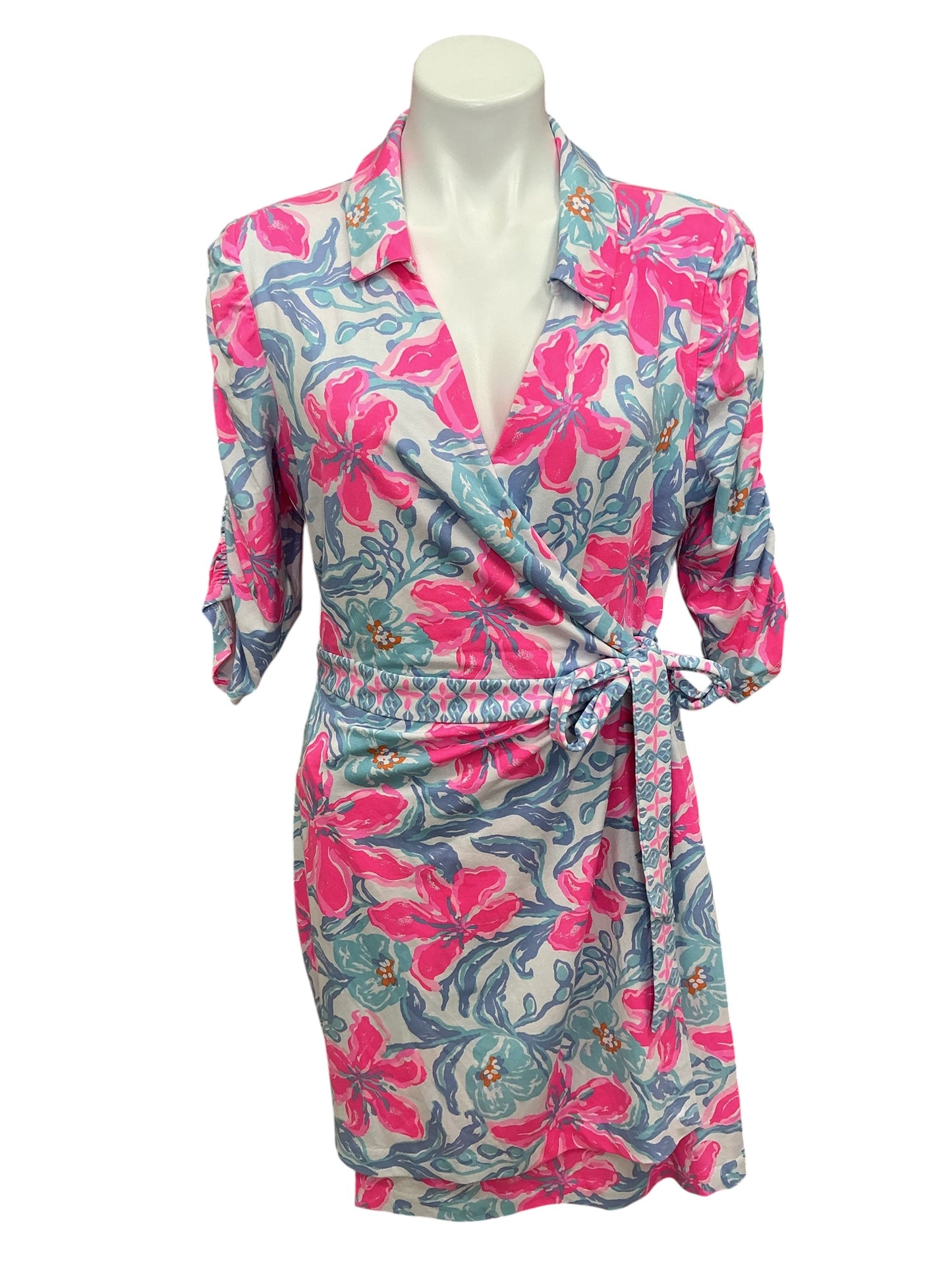 Lilly Pulitzer NWT Ibby Skirted Romper Multi Beachside Haven Engineered - Size XL