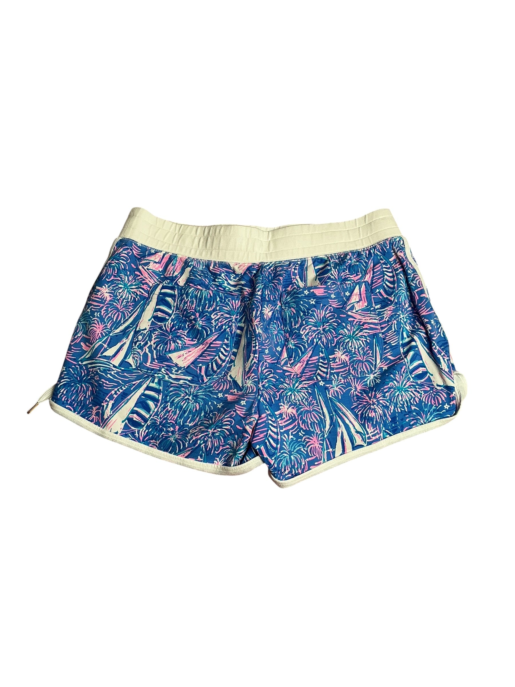 Lilly Pulitzer- Trysta Knit Short Boca Blue It’s A Sailabration Size M