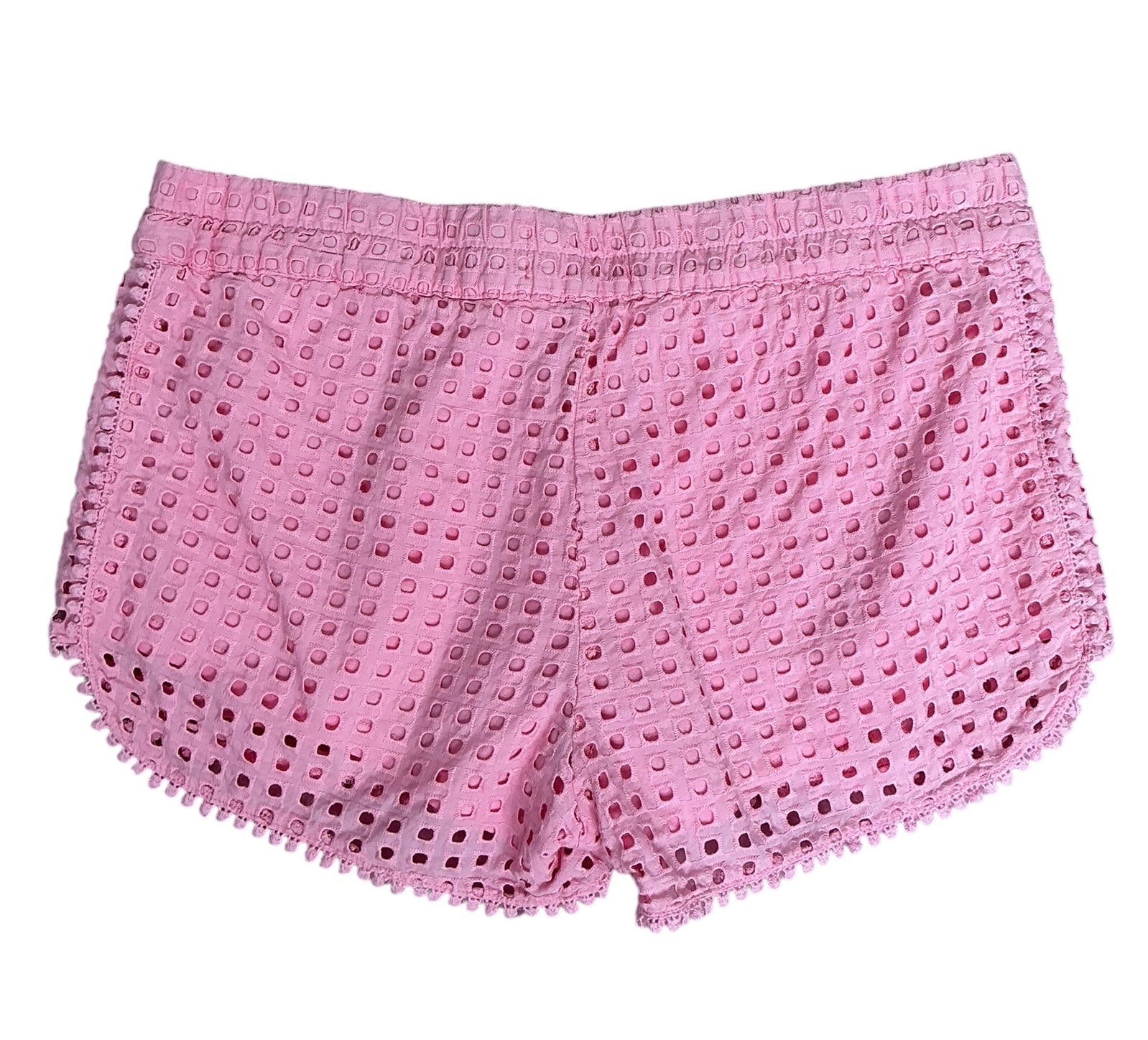 Lilly Pulitzer For Target Crochet Eyelet Shorts Palm Beach Pink - Size S
