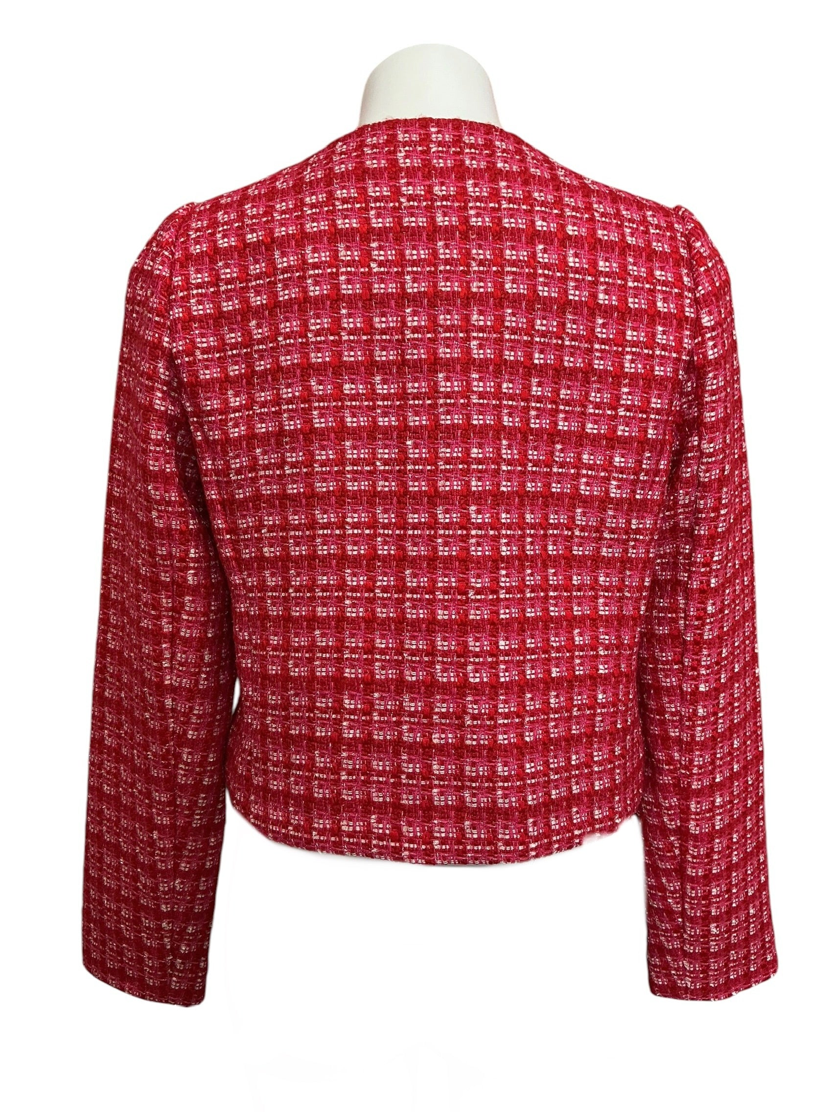 Lilly Pulitzer NWT Kimia Boucle Jacket Cranberry Red Fiesta Boucle - Size 4