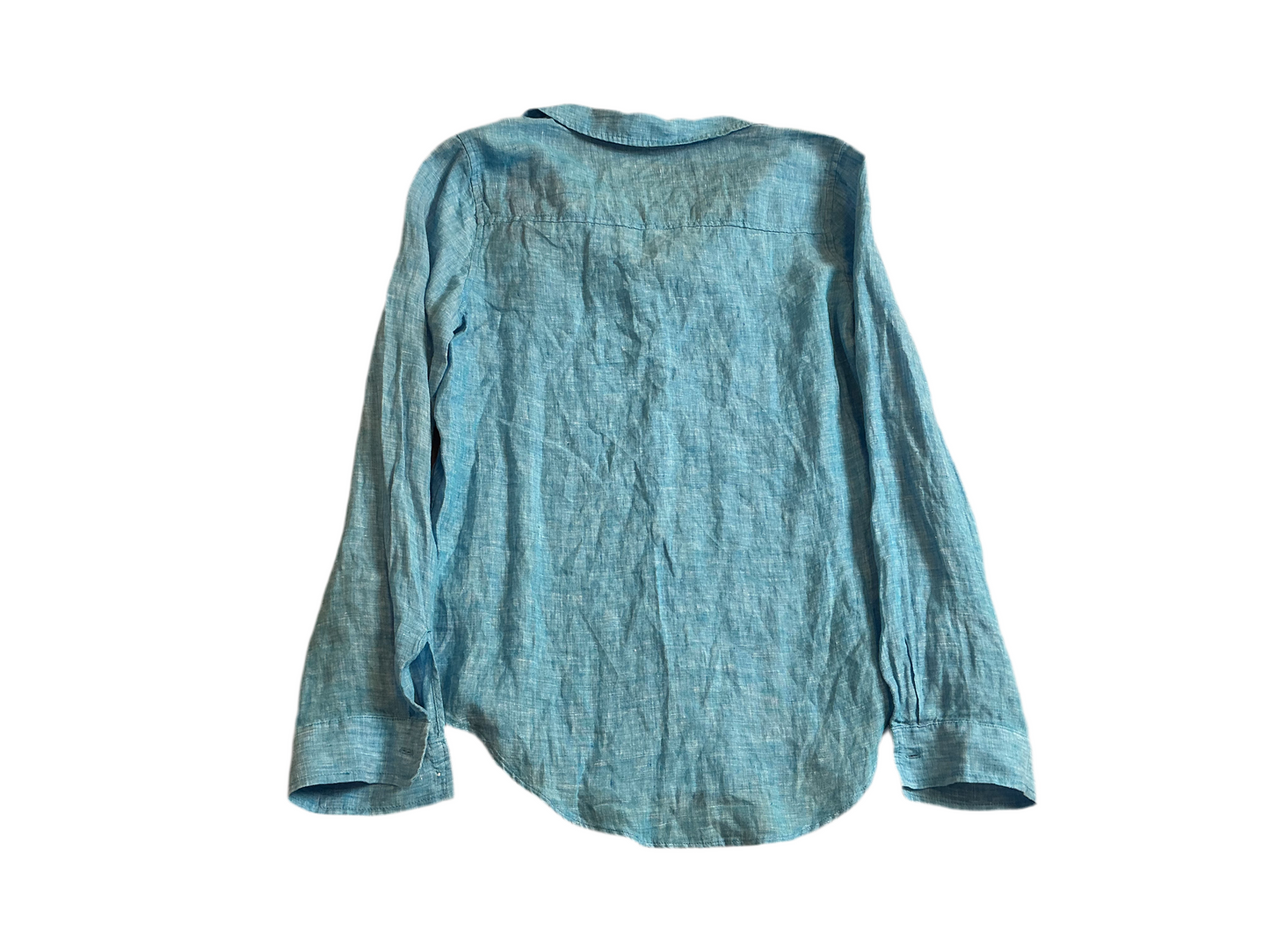 Lilly Pulitzer NWT - Sea View Button Down - Formentera Terquoise X White - Size S