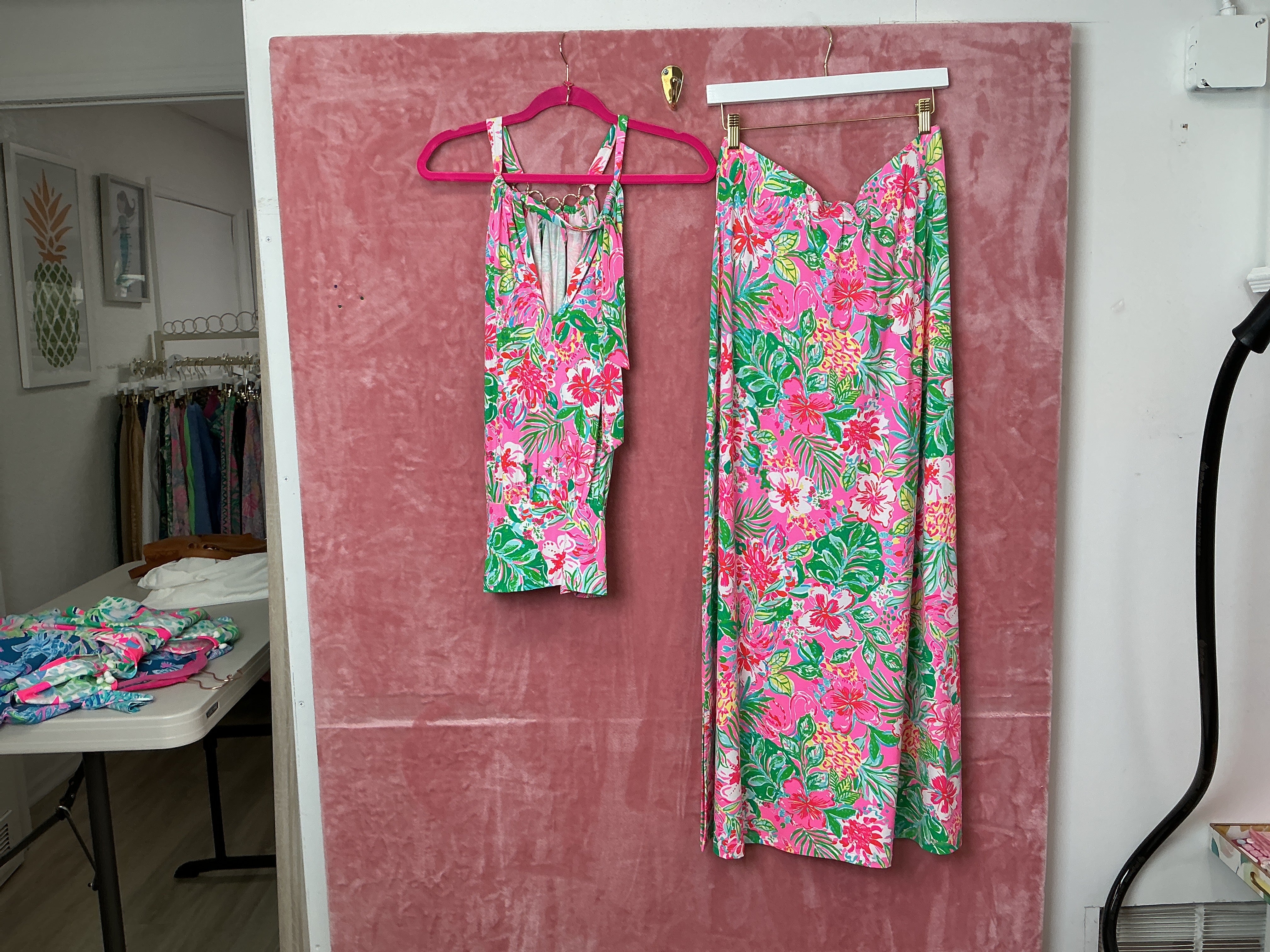 Lilly Pulitzer NWT Shirelle Maxi Set Journey To The Jungle - Size L