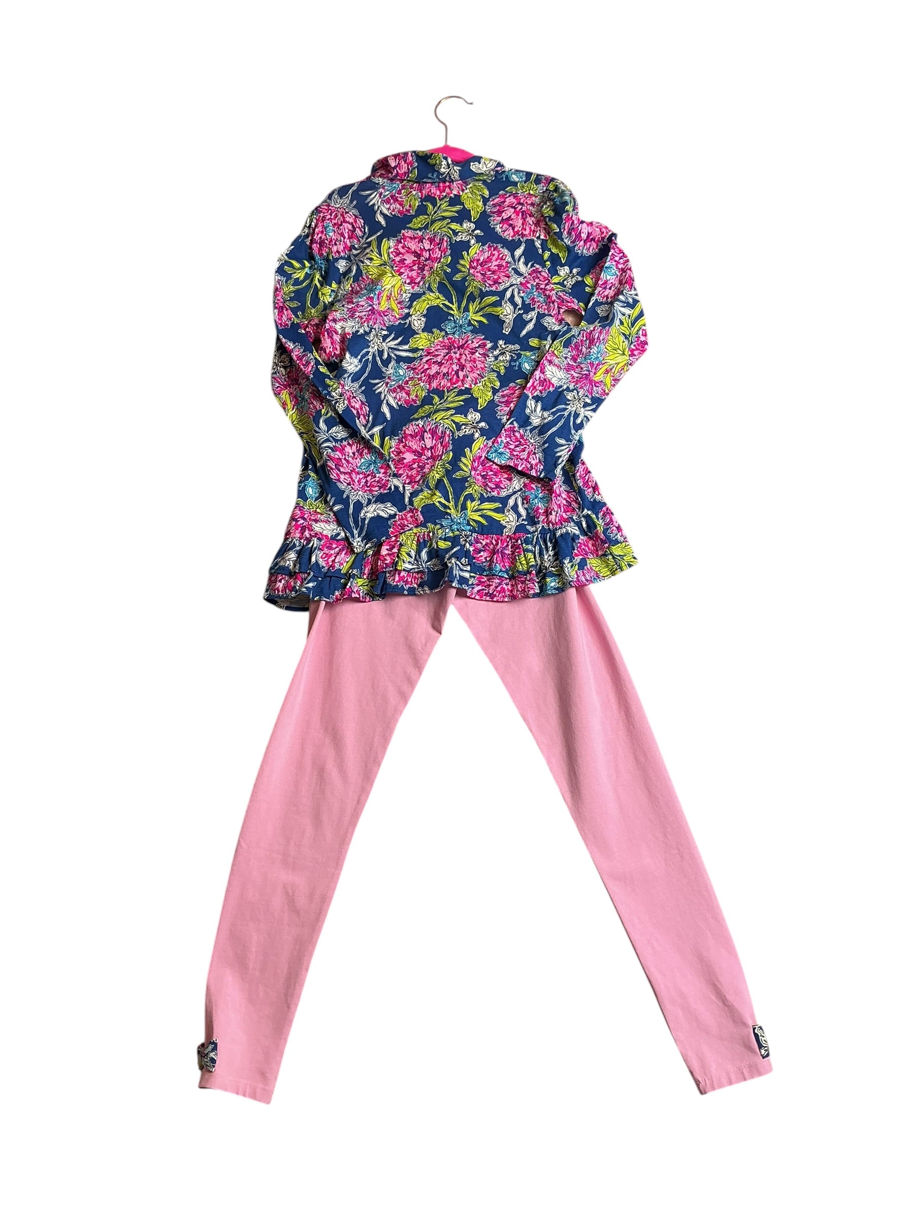 Lilly Pulitzer NWT Penelope Girls Tunic & Leggings - Multi Dahlia Lucious - Size XL 12-14