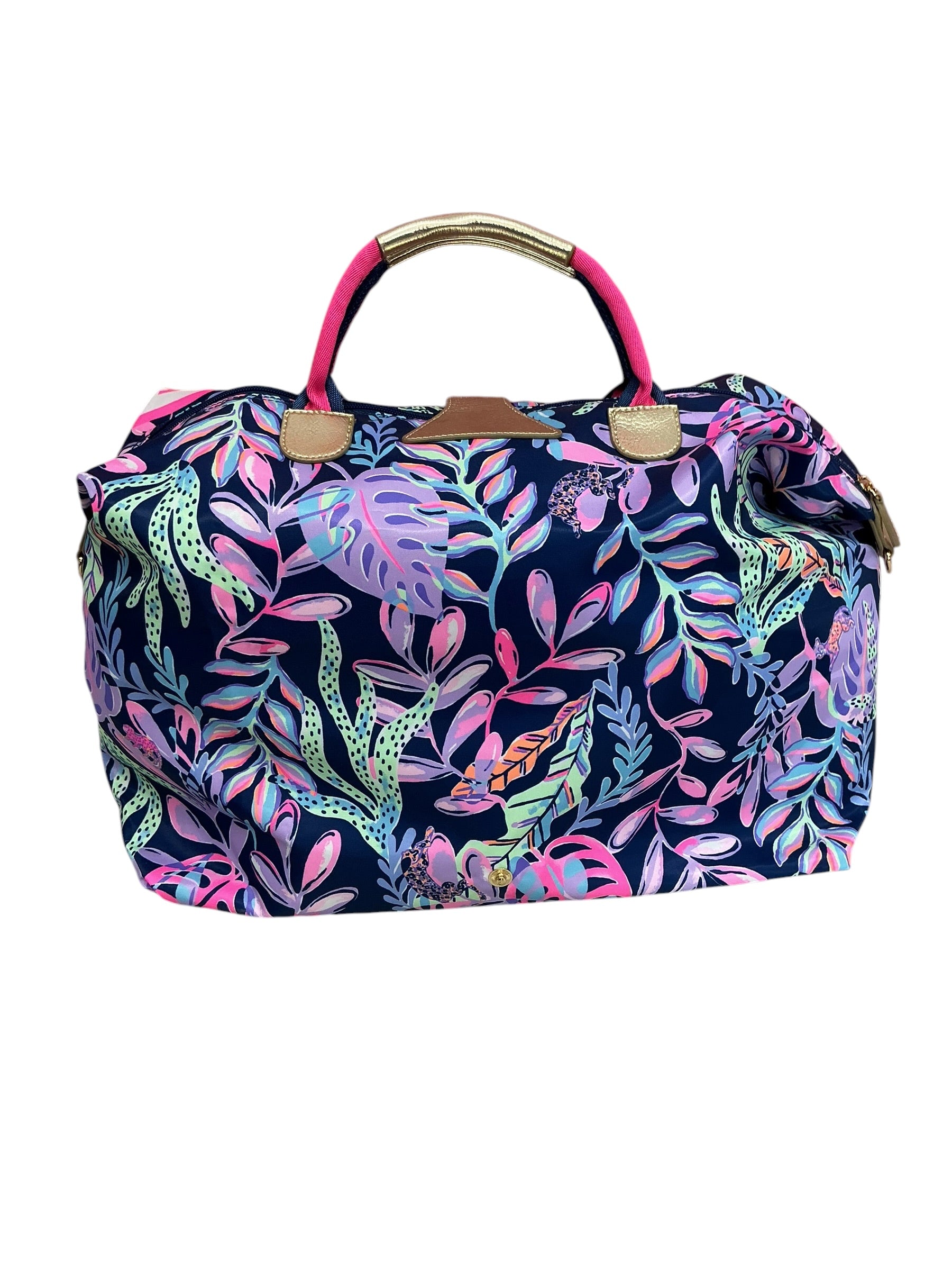 Lilly Pulitzer Whitleigh Packable Weekender Bag Pink Isle Lil Earned Stripes