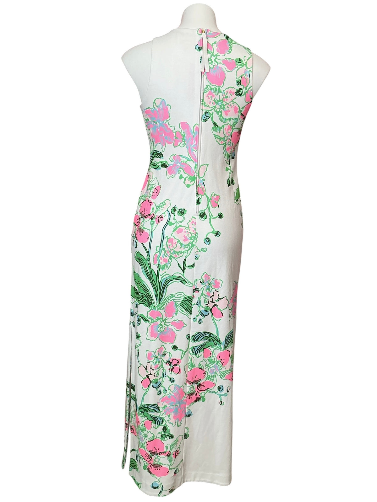 Lilly Pulitzer Melodie Printed Maxi Dress Multi Oversized Orchids On The Avenue Engineered - Size XS