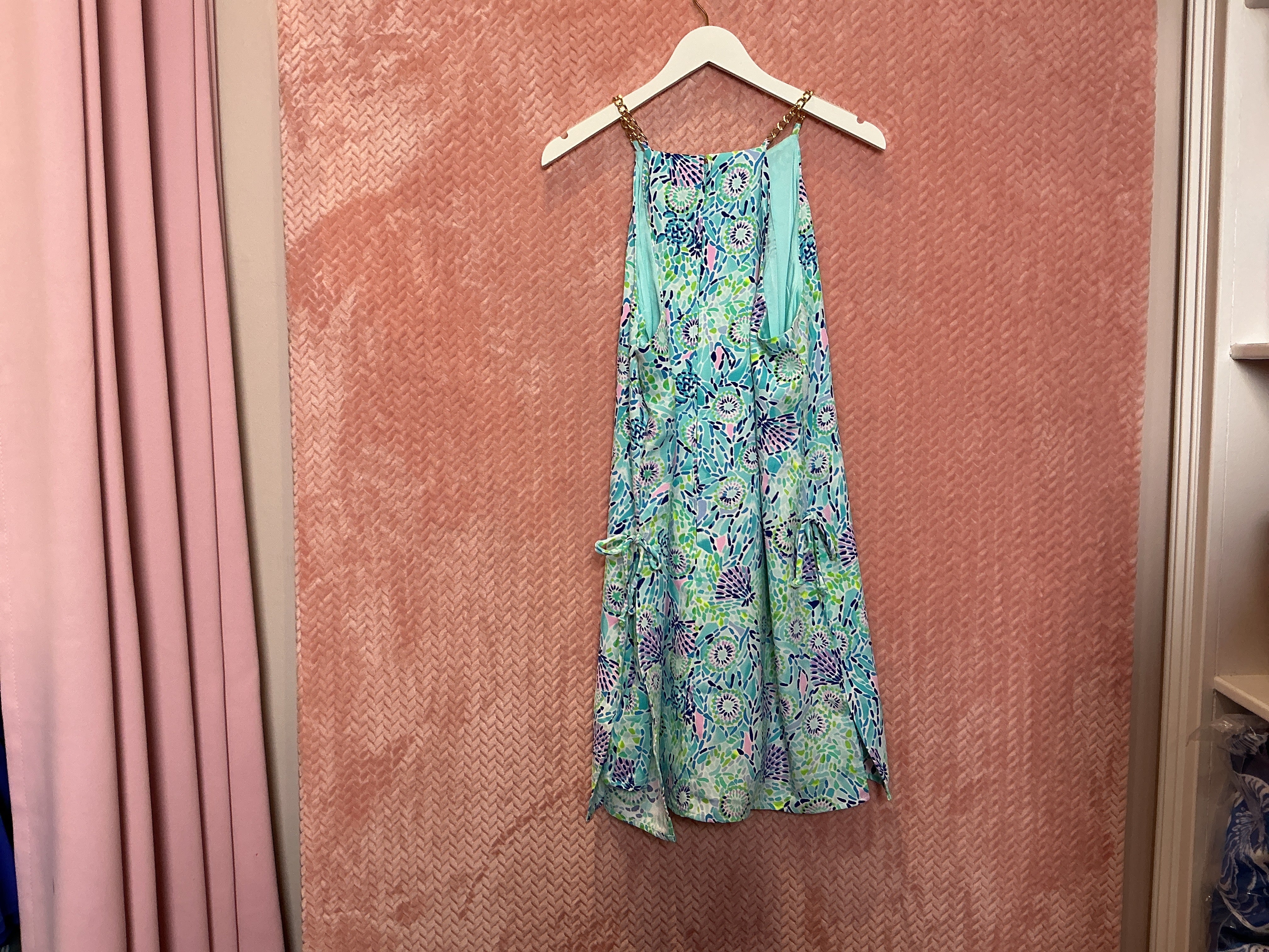 Lilly Pulitzer NWT Pearl Romper Blue Ibiza Openwater Engineered Woven Romper - Size 16