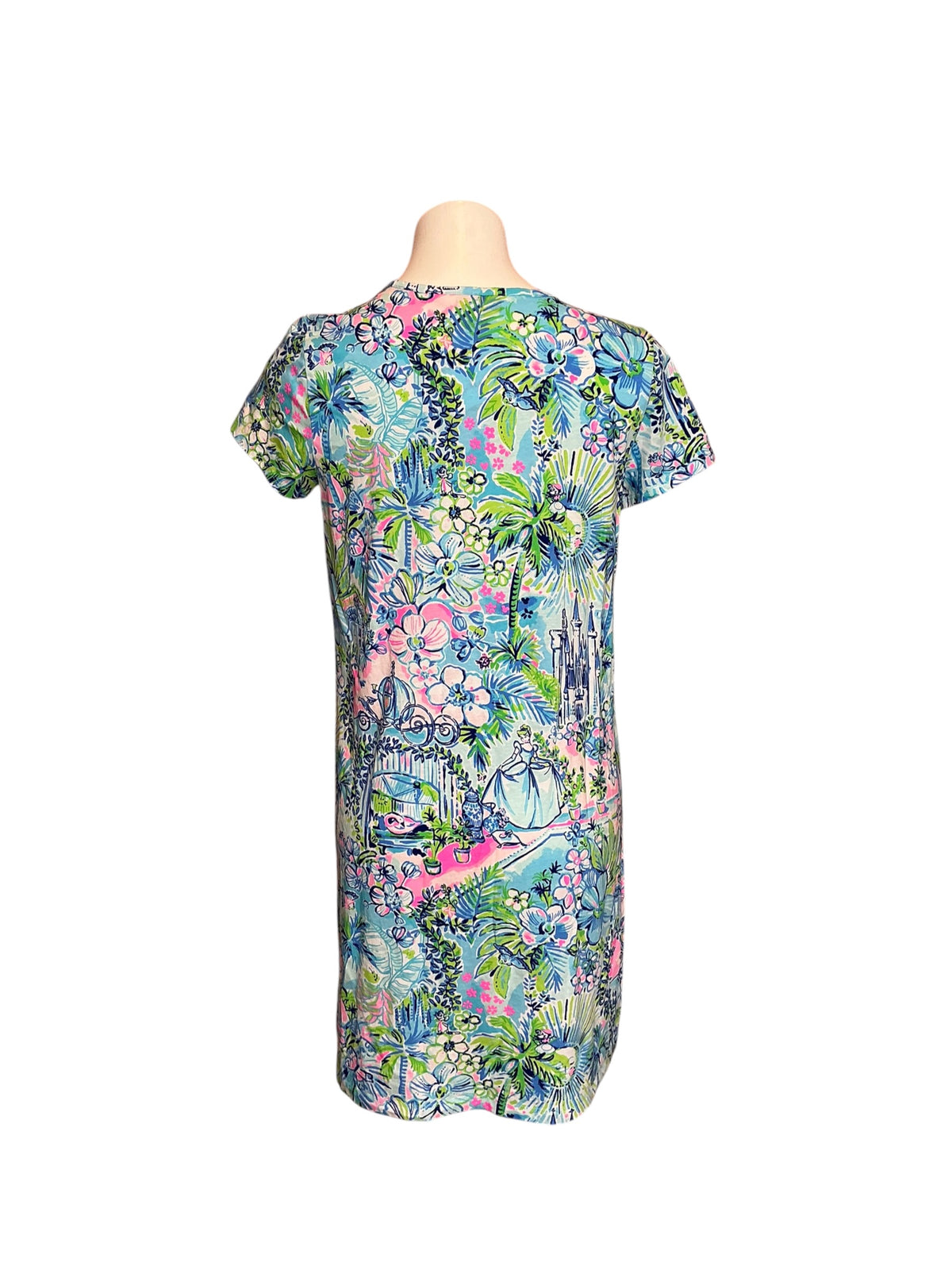 Lilly Pulitzer Etta Short Sleeve Dress Lilly Loves Cinderella - Size M