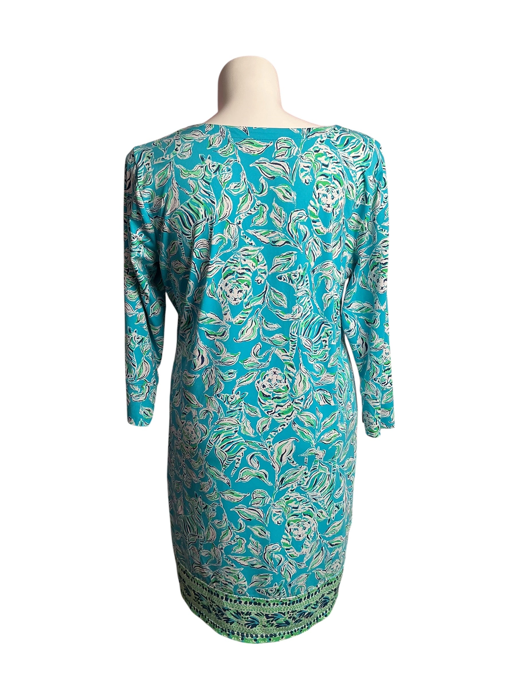 Lilly Pulitzer- Nadine ChillyLilly Dress Turquoise Oasis Out Of Line Size XXL