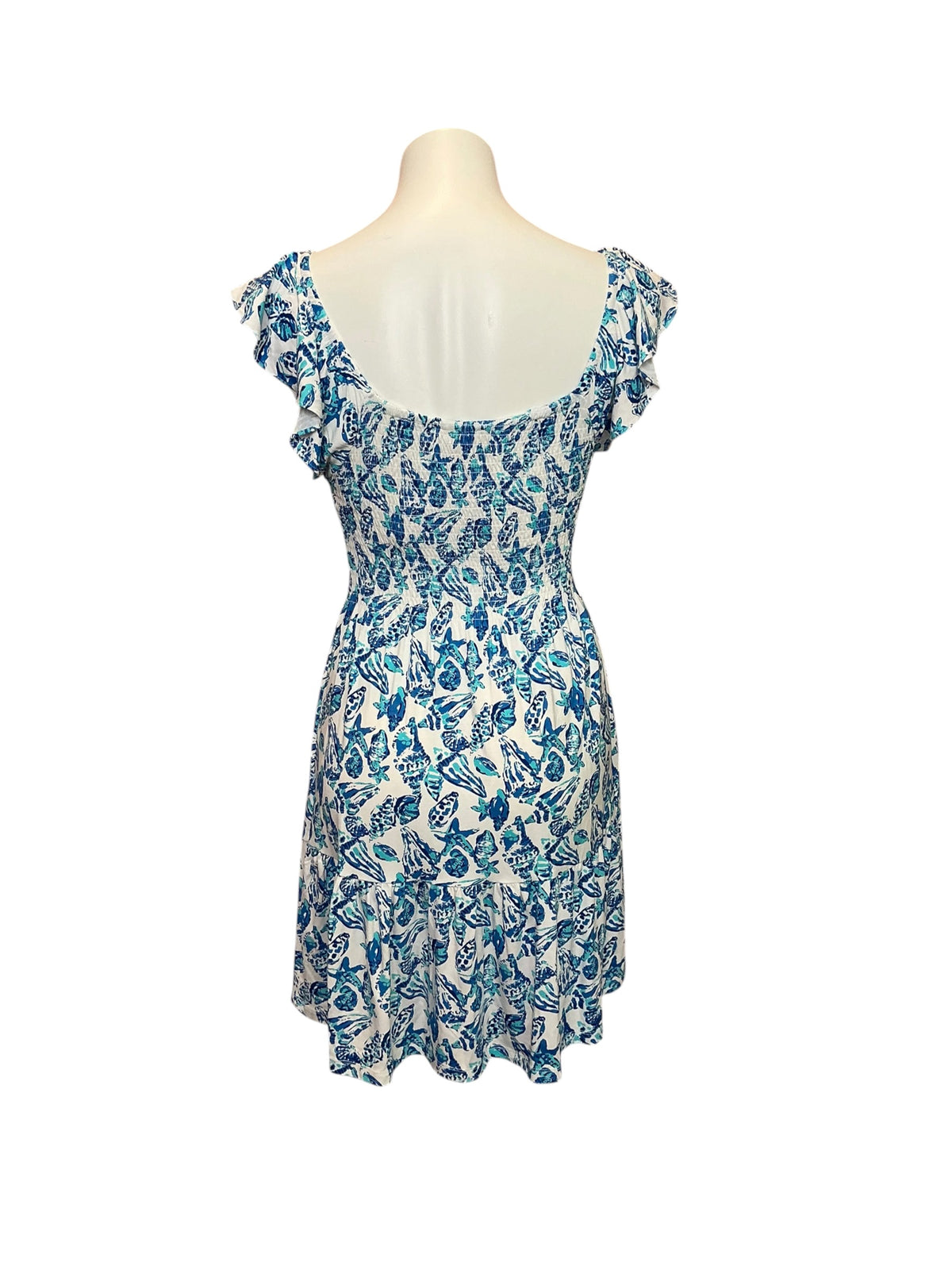 Lilly Pulitzer NWT Jilly Smocked Dress Resort White Shell Collector - Size S